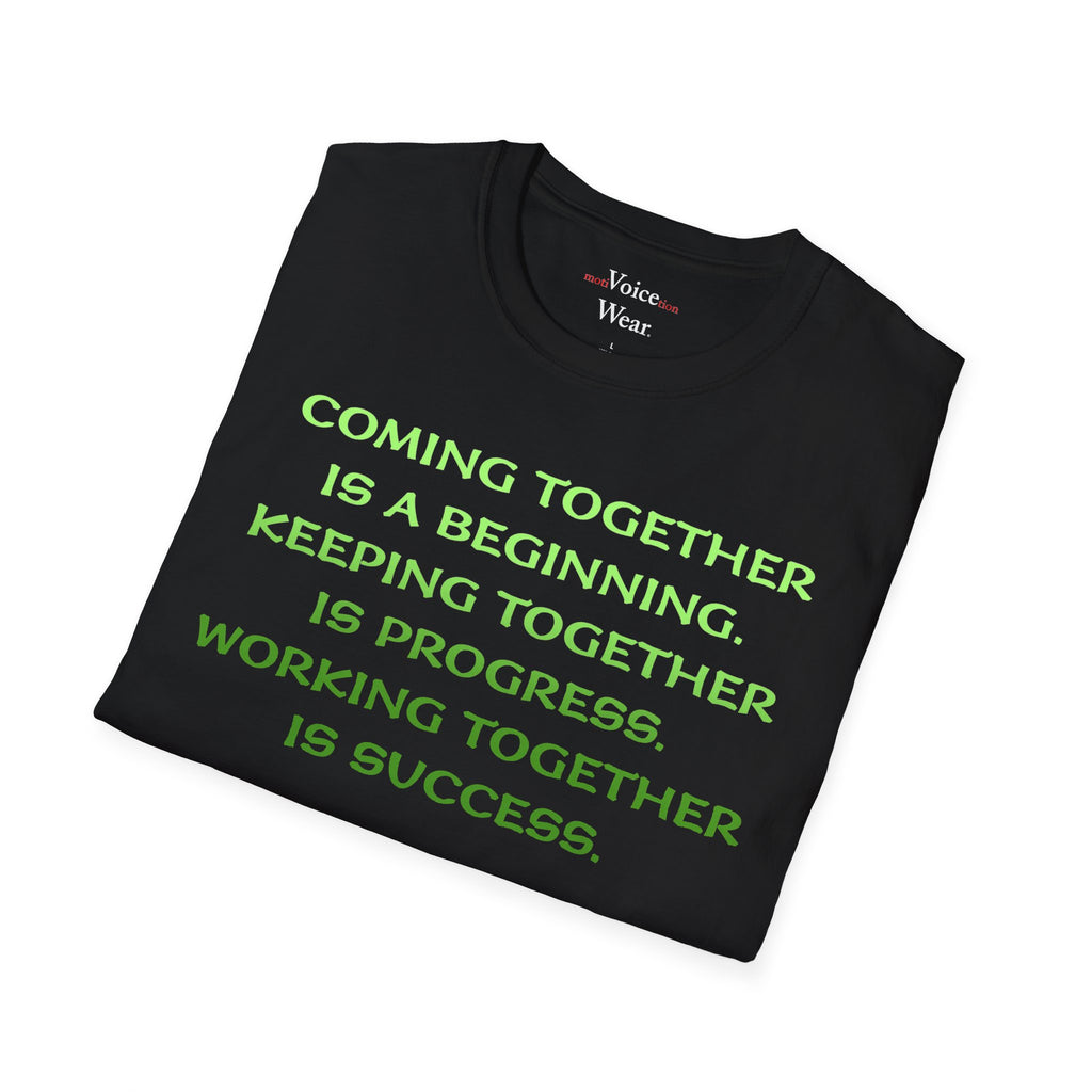 "Coming Together" - "moti-Voice-tion Wear" T-Shirt