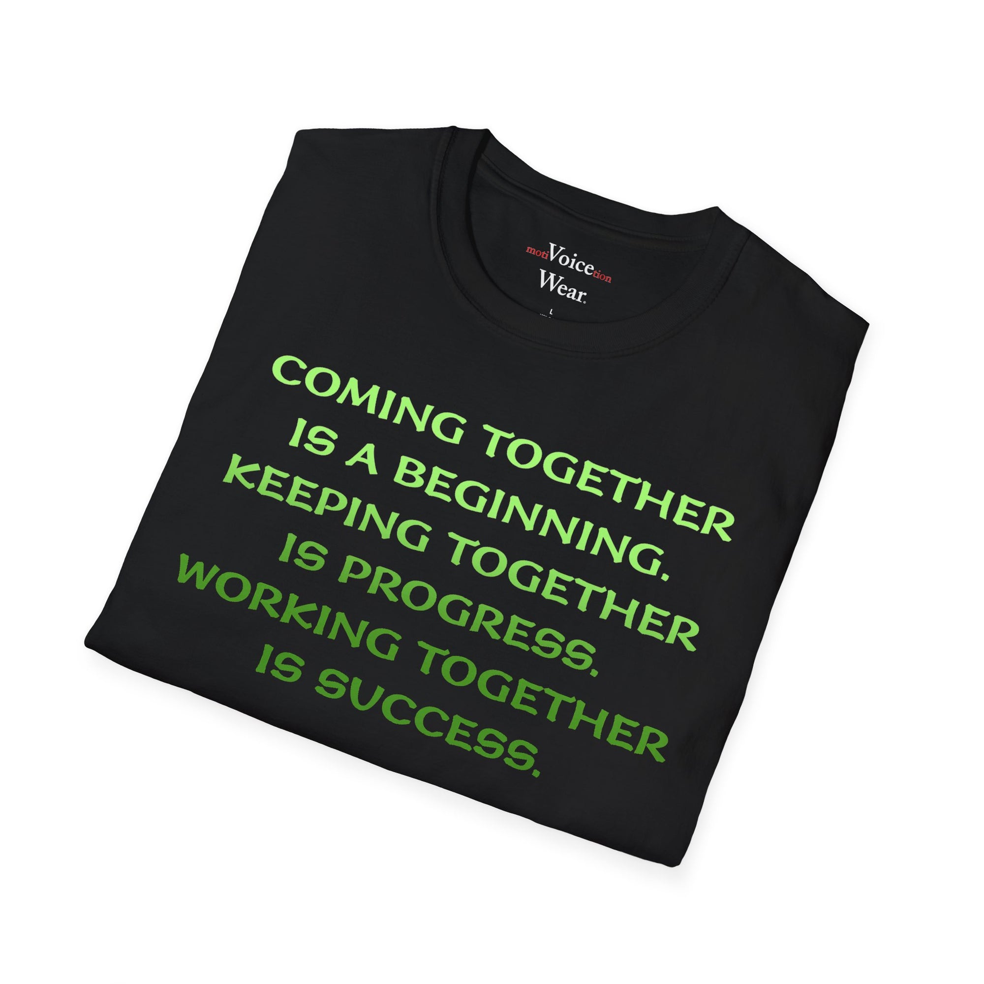 "Coming Together" - "moti-Voice-tion Wear" T-Shirt