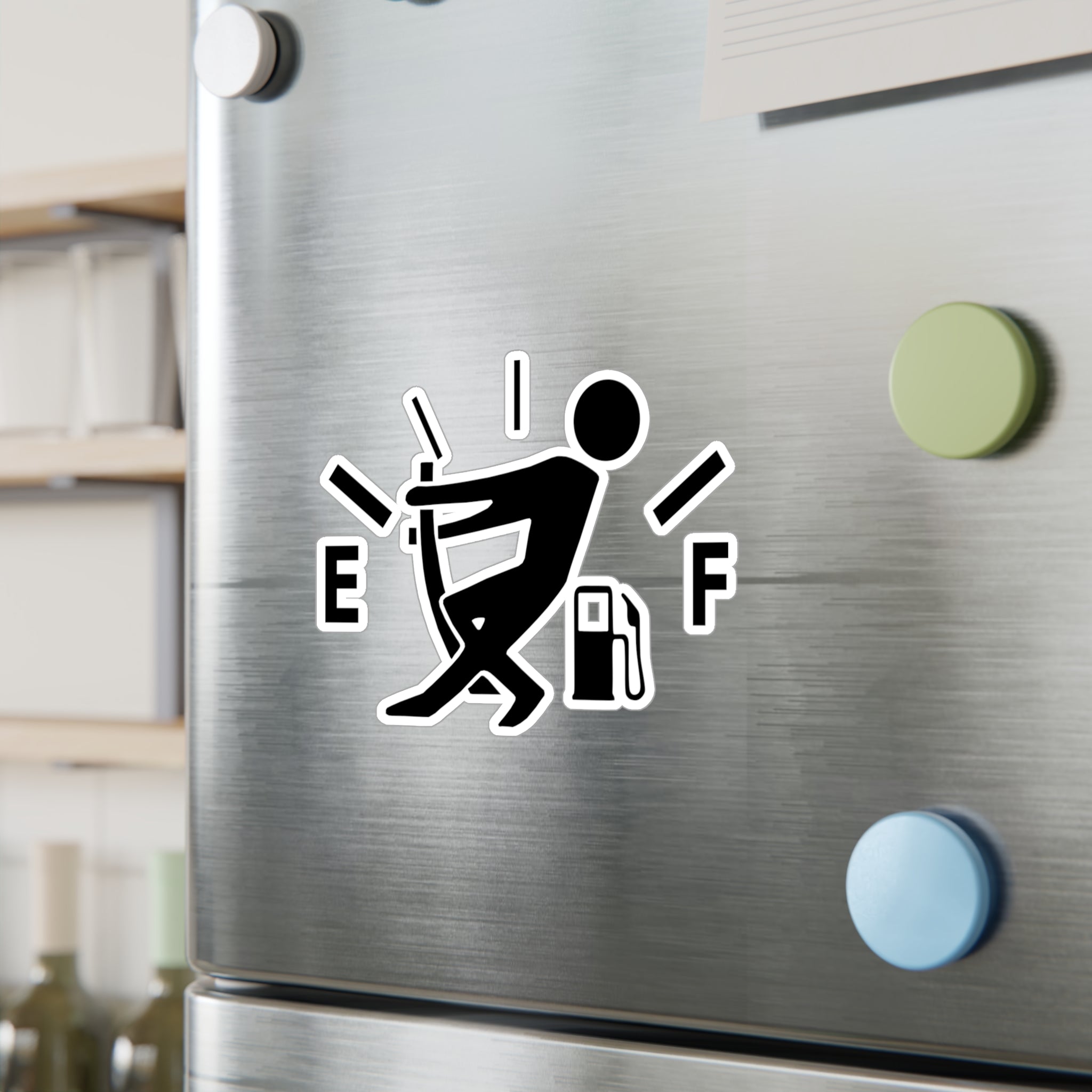 Male Gas Hand Vinyl Decal