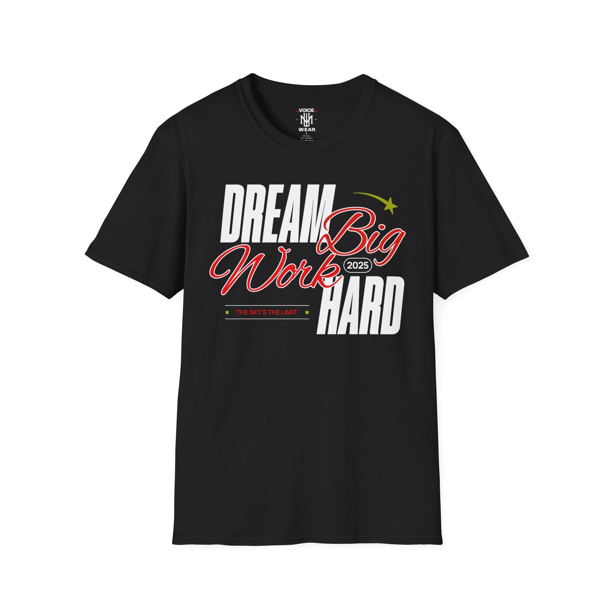 "Dream Big - Work Hard" - "moti-Voice-tion Wear" T-Shirt