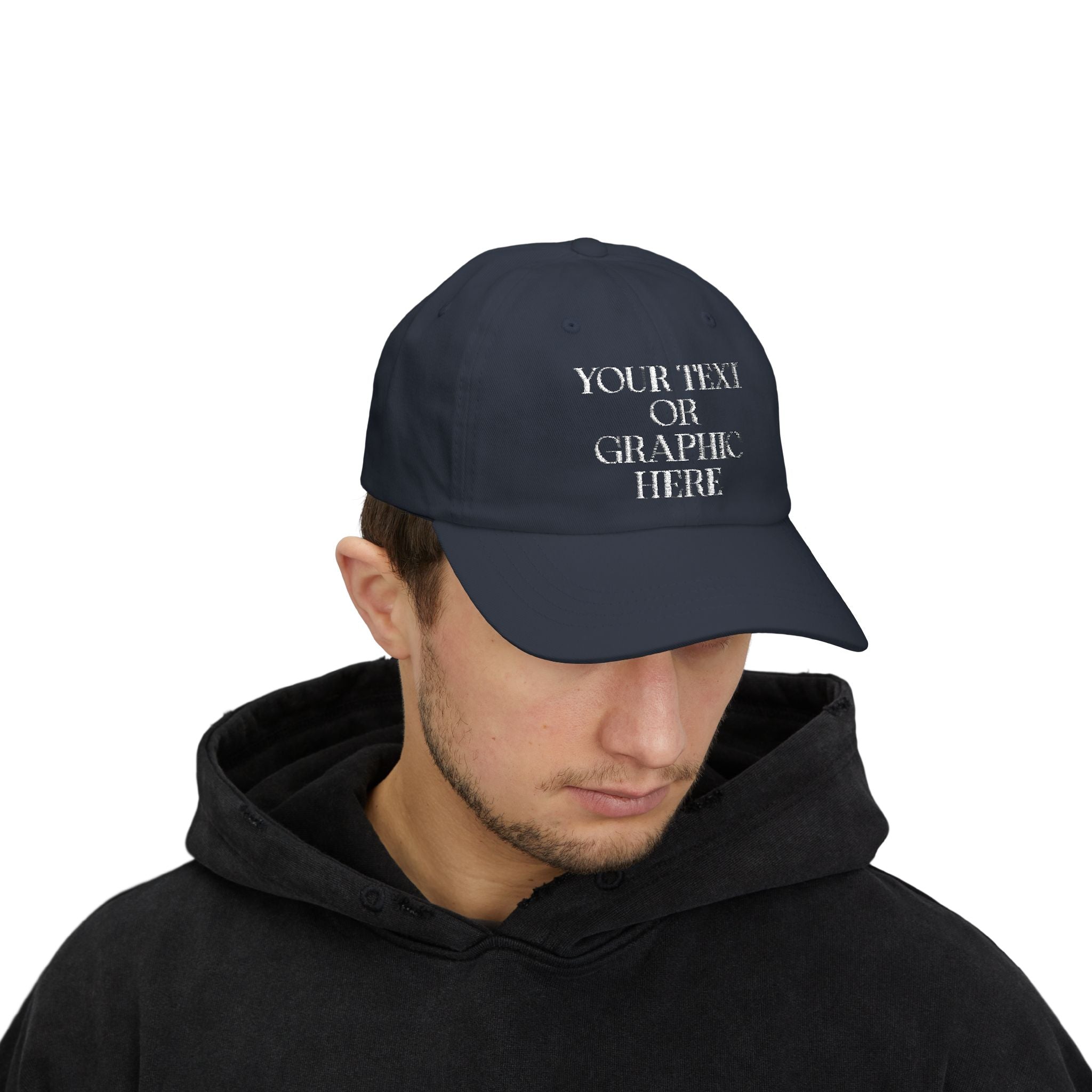 Customizable Embroidered Dad Hat - (Your Text or Graphic Here)