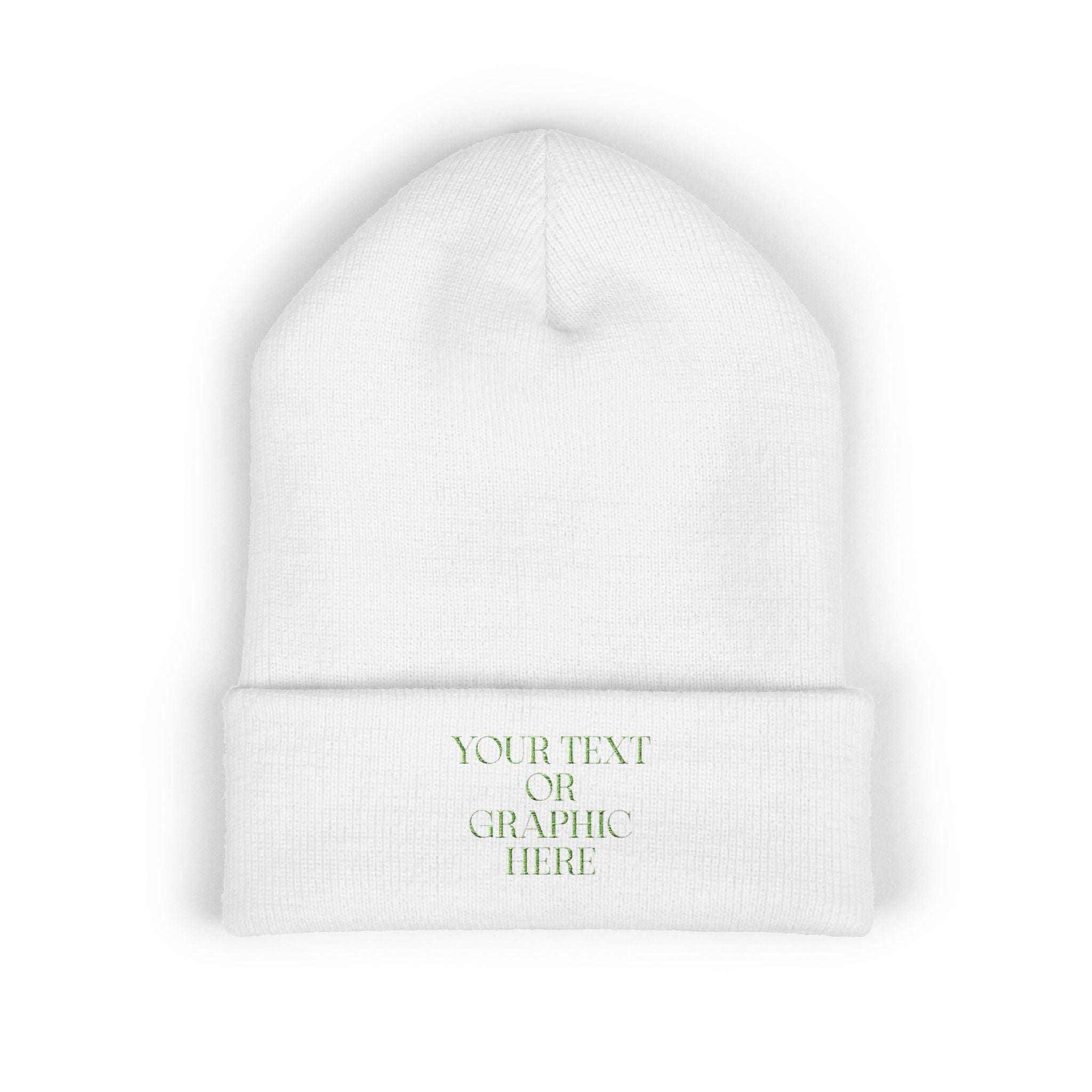 Custom Personalized Embroidered Cuffed Beanie