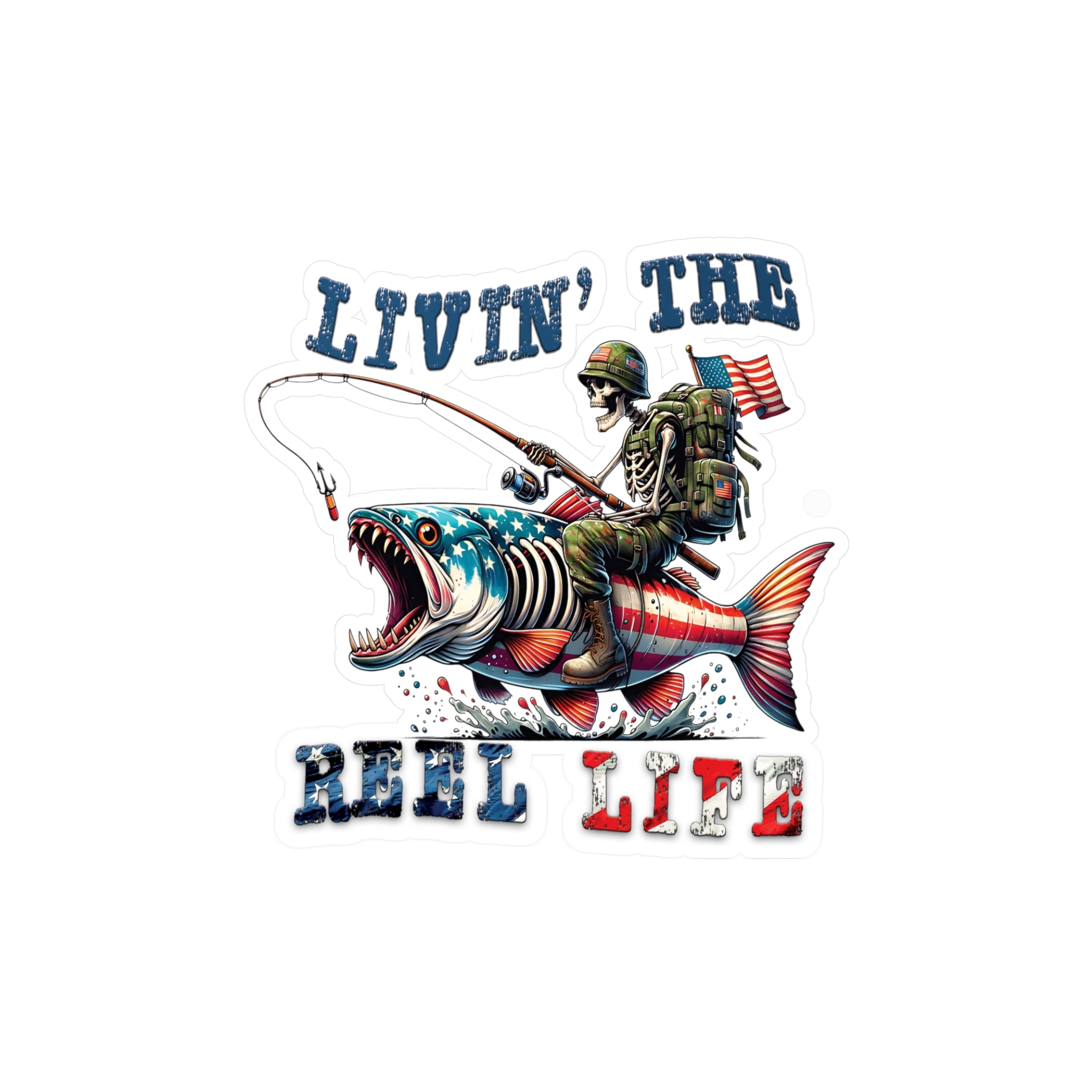 Livin' The Reel Life Vinyl Decal