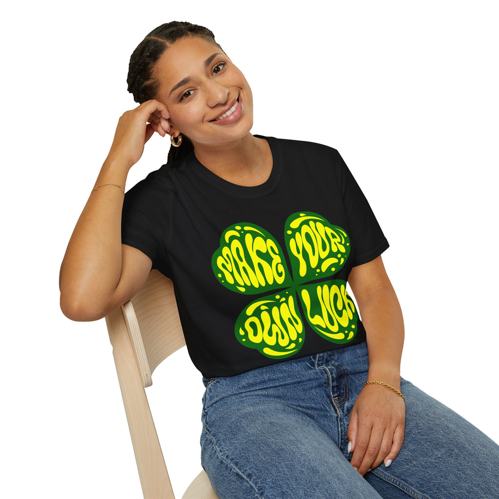 "Make Your Own Luck - Yellow" - "moti-Voice-tion Wear" T-Shirt