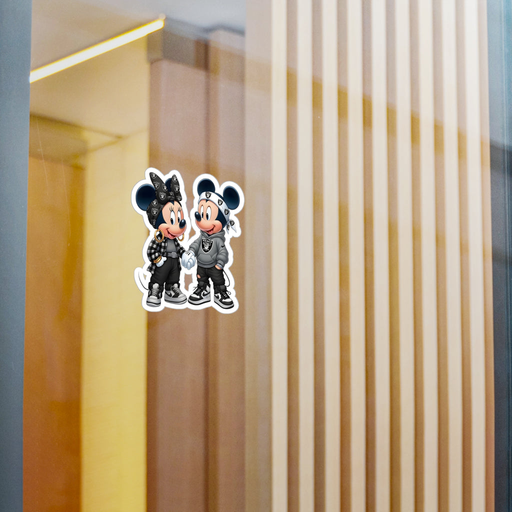 Minnie & Mickey Mouse - Raiders Vinyl Decal