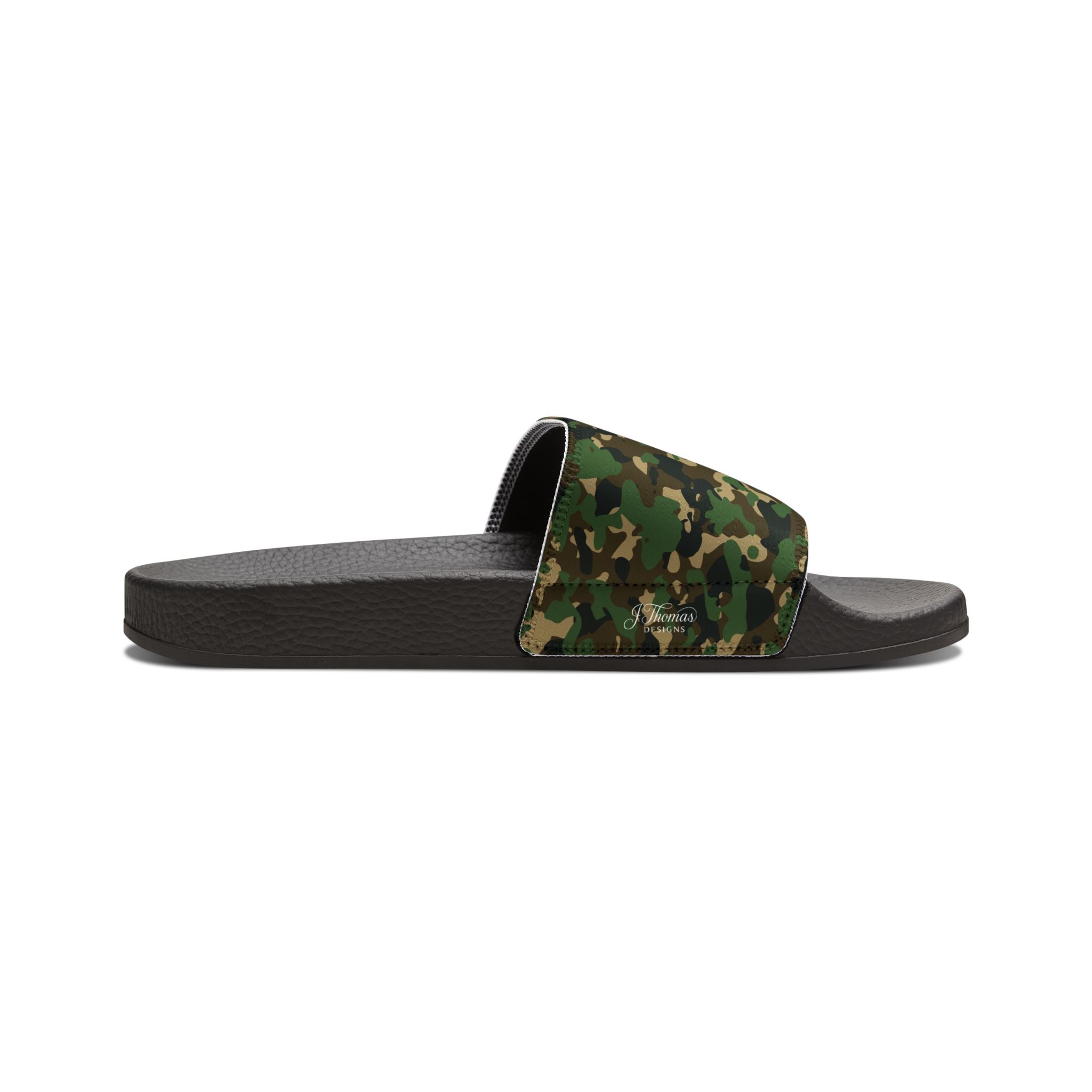 "All-Over Print" - Green Camo Men's Removable-Strap Sandals