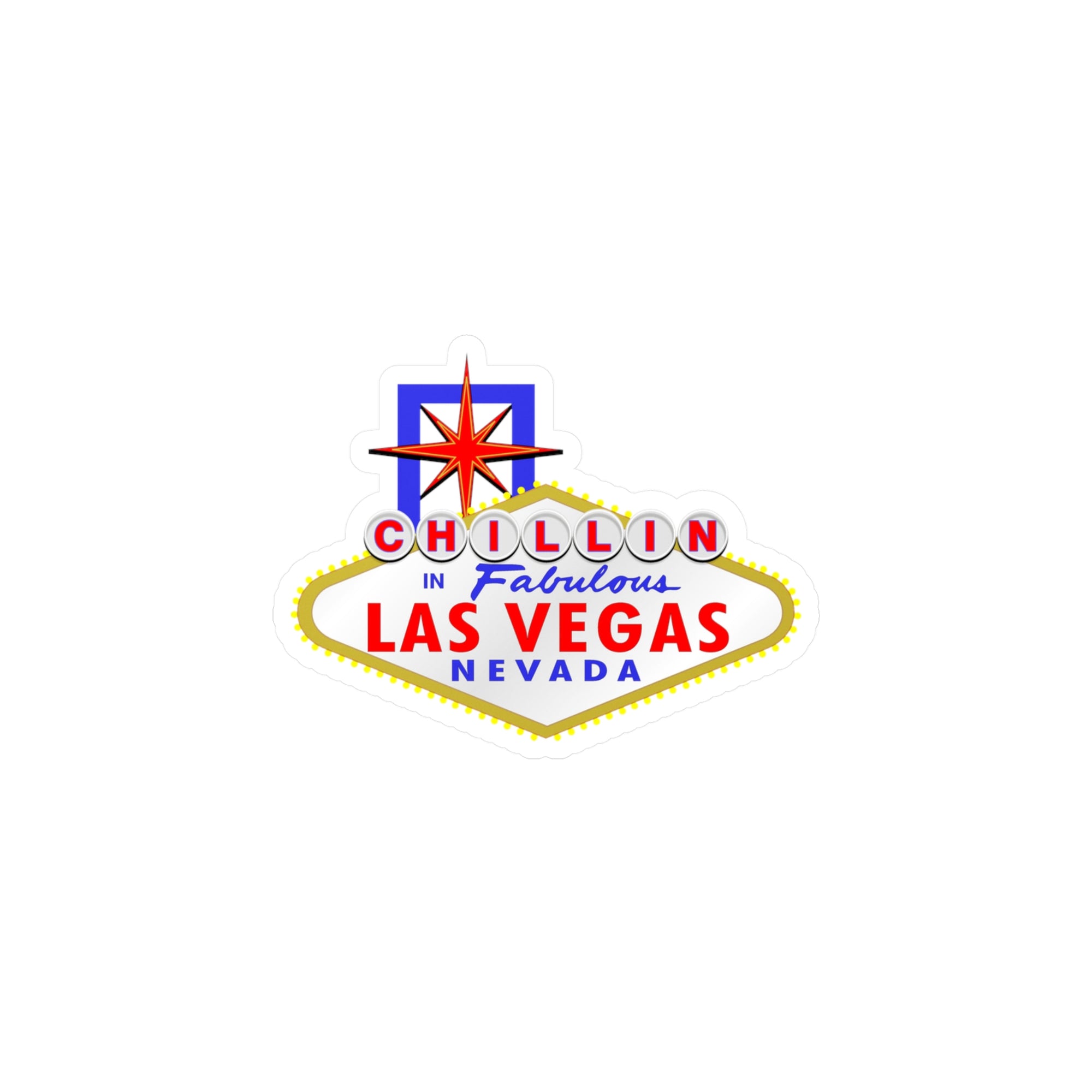 Chillin - "Las Vegas Sign" Vinyl Decal
