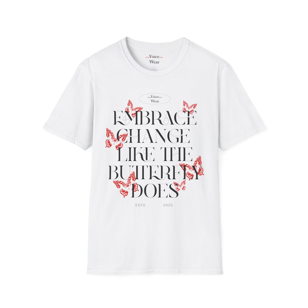 "Embrace Change" - Red - "moti-Voice-tion Wear" T-Shirt