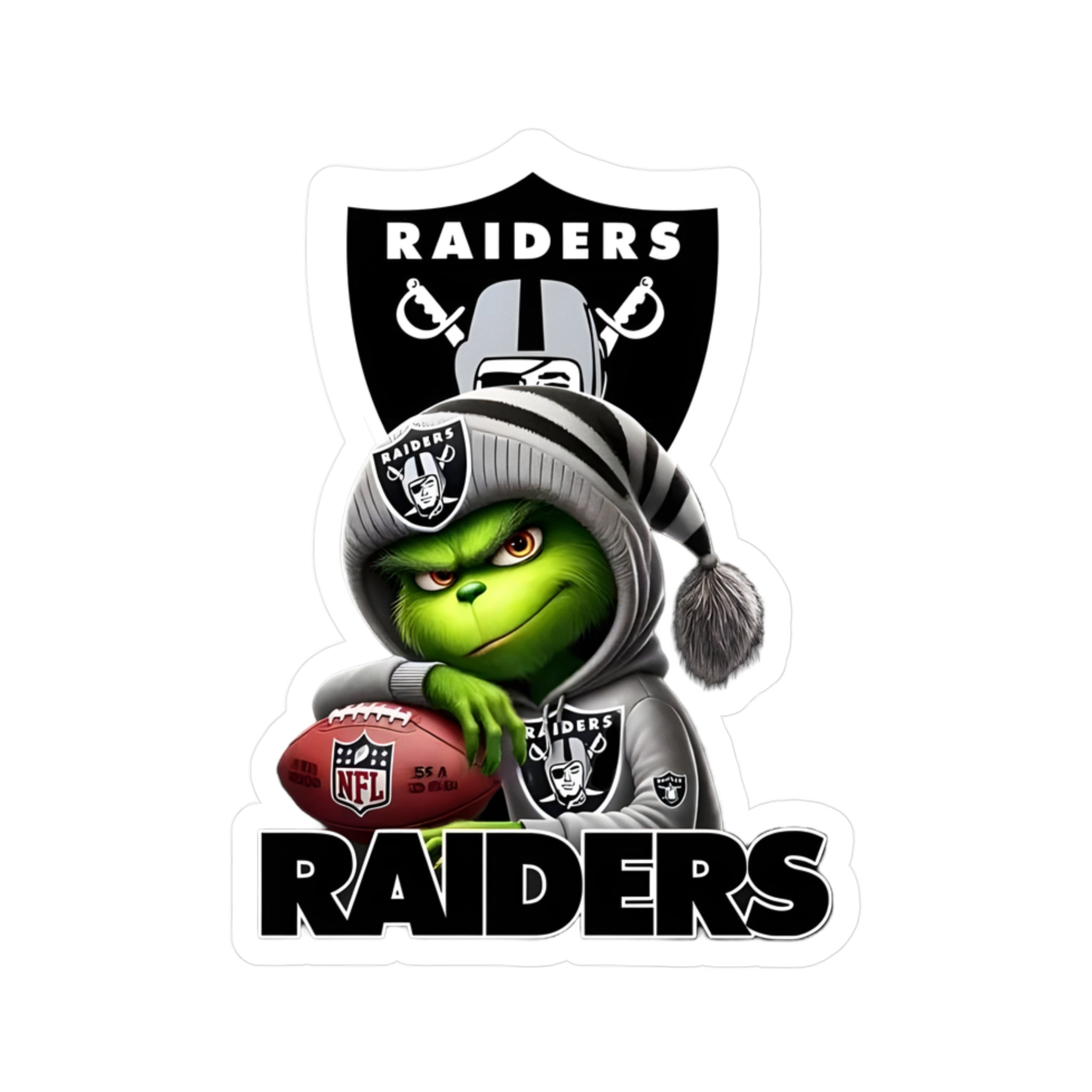 The Grinch - Raiders Vinyl Decal