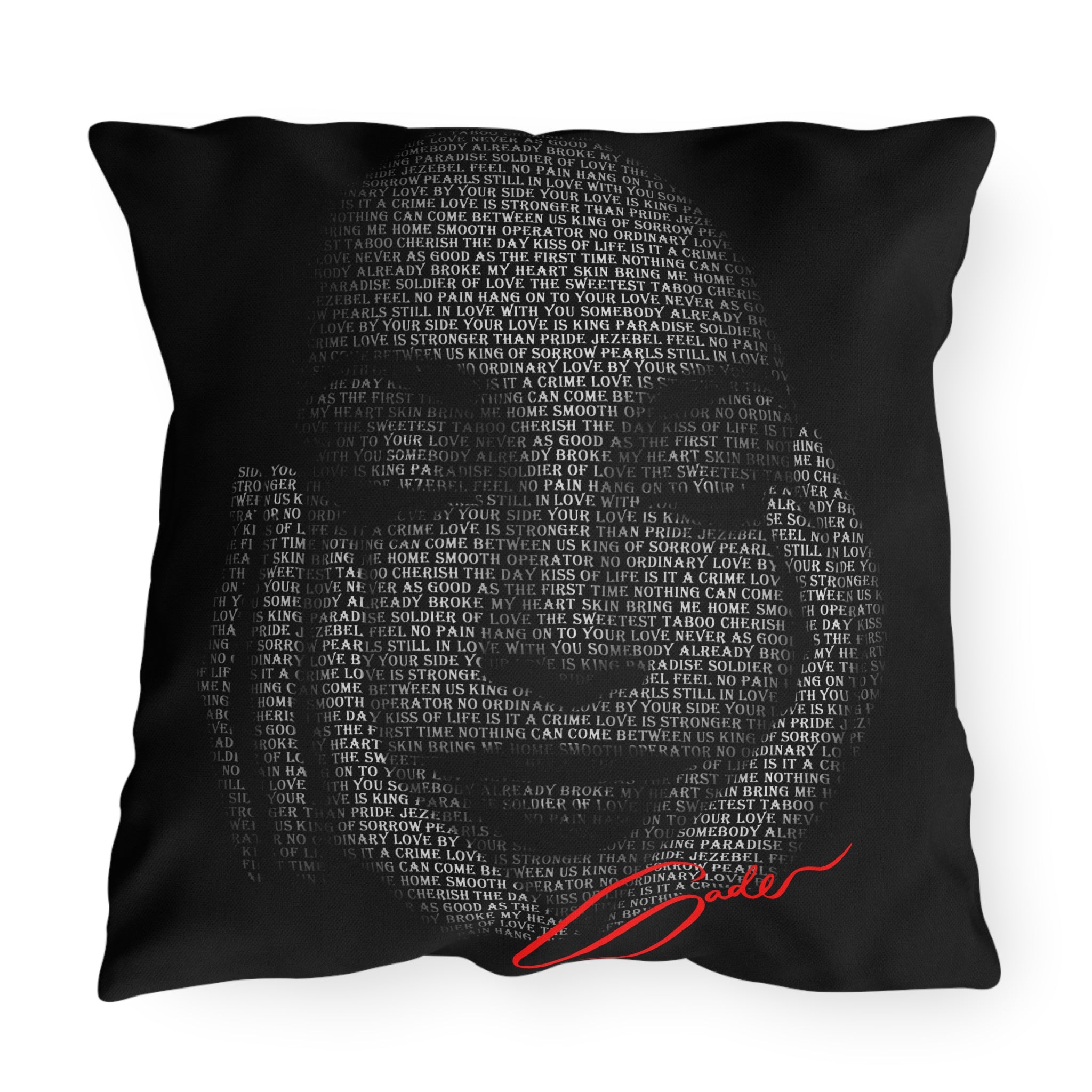 "Sade's Greatest Hits" Outdoor Accent Pillow