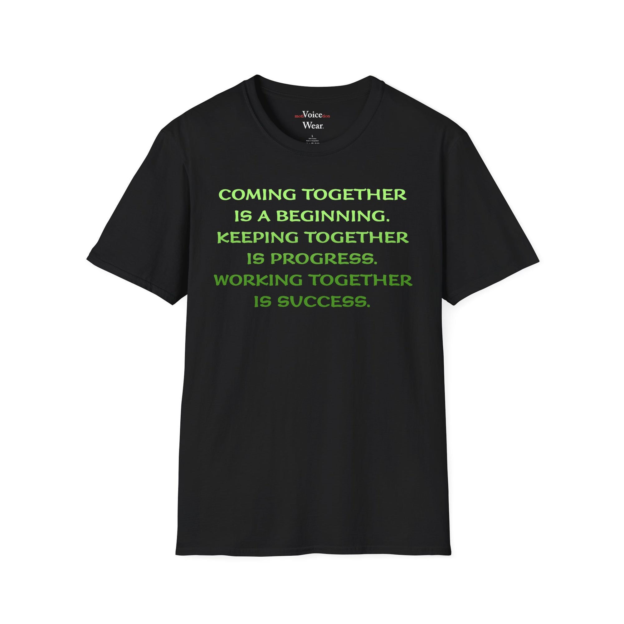 "Coming Together" - "moti-Voice-tion Wear" T-Shirt