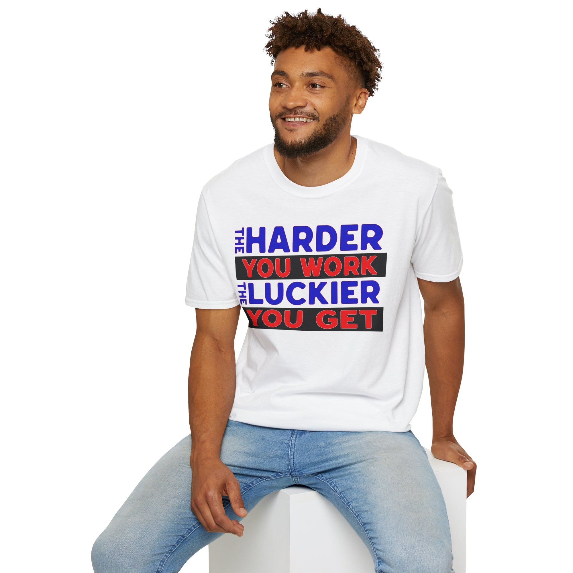 "The Harder You Work" - "moti-Voice-tion Wear" T-Shirt
