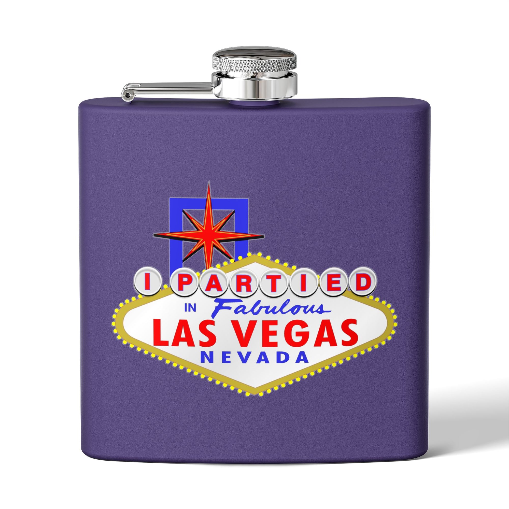 "I Partied" Las Vegas Sign 6oz Flask