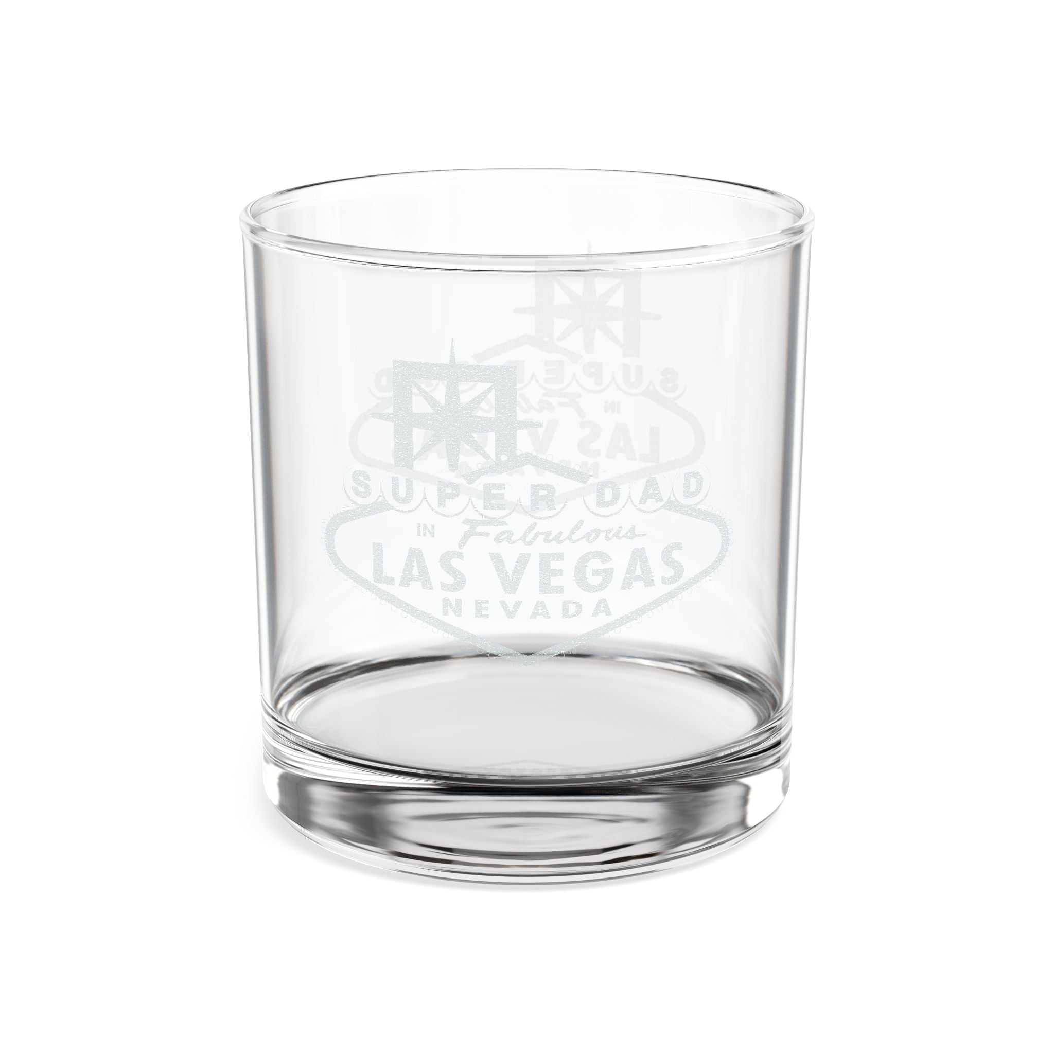 Engraved - Super Dad - 10.5 oz Whiskey Rocks Glass
