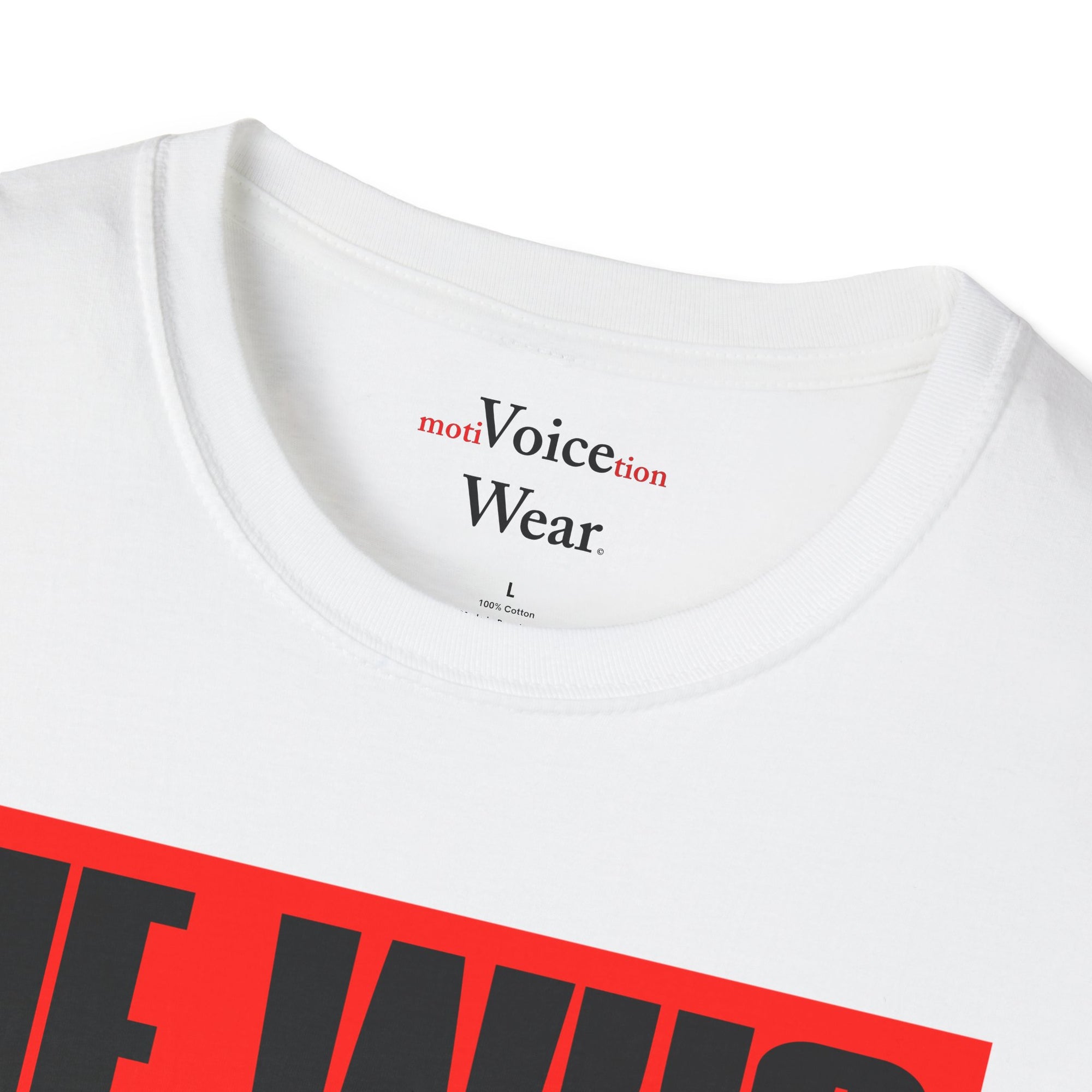 "He Who Dares Wins" - "moti-Voice-tion Wear" T-Shirt