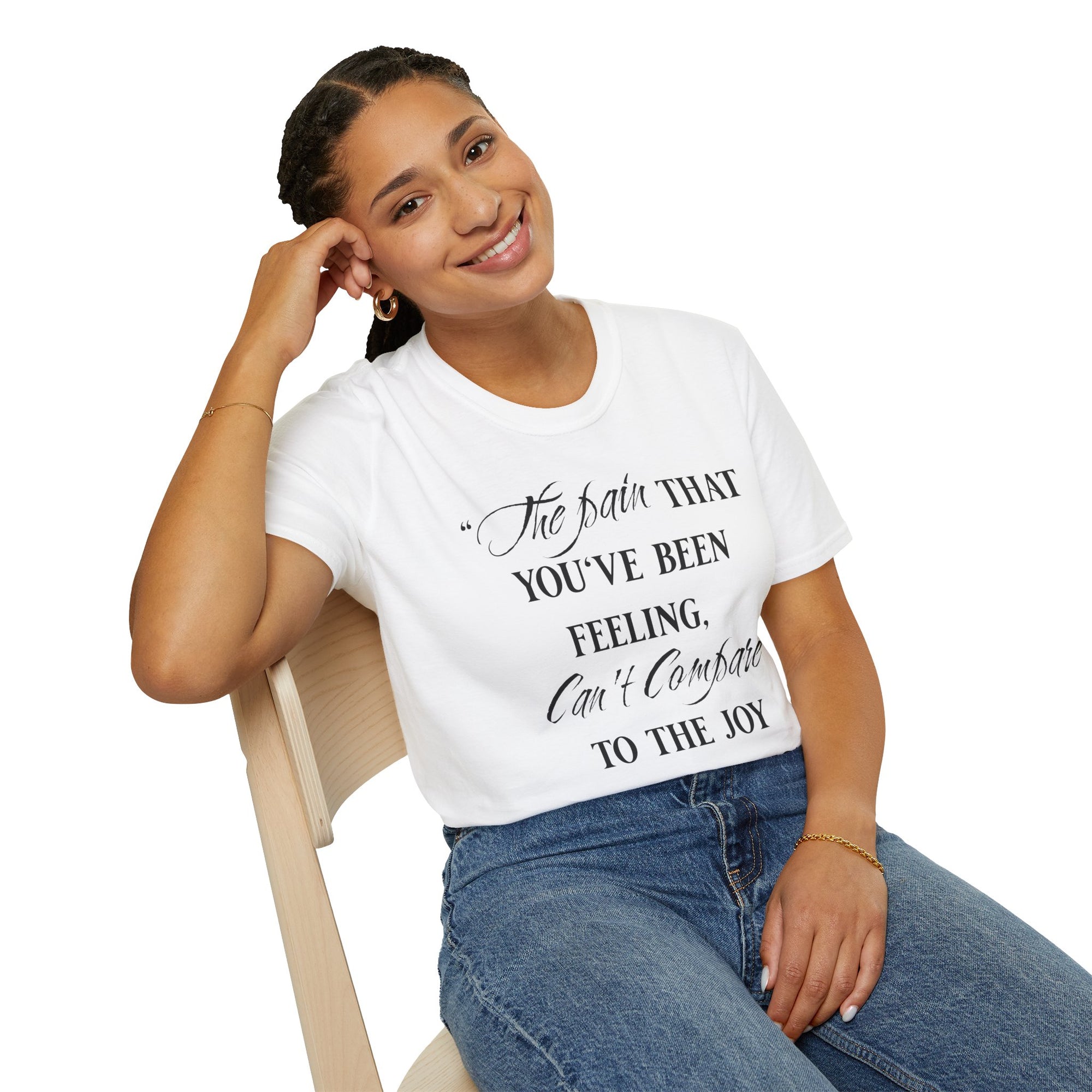 "The Pain Can't Compare" - "moti-Voice-tion Wear" T-Shirt