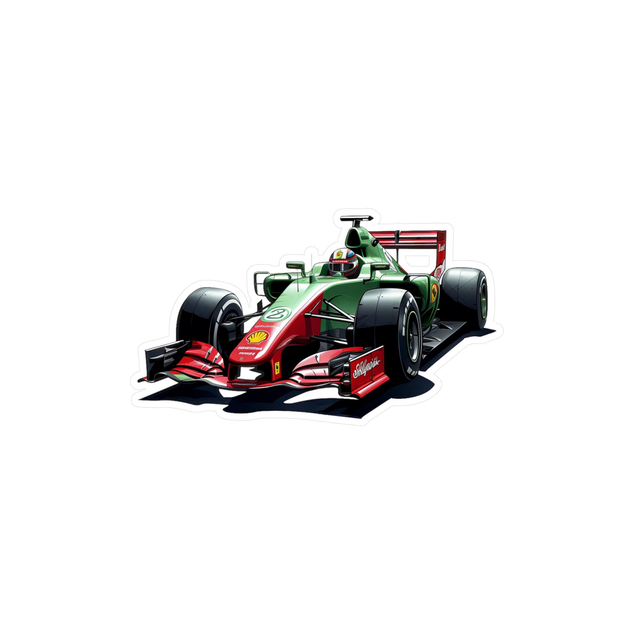 F1 Car #6 Vinyl Decal