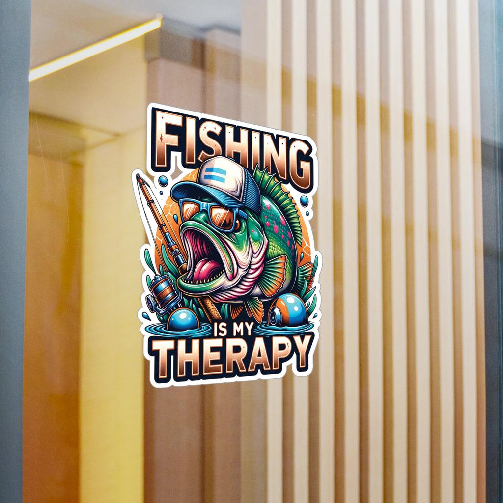 Fishing Is My Therapy Vinyl Decal