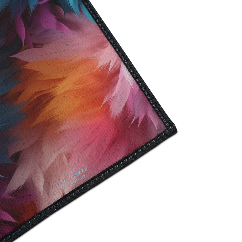 Heavy Duty Floor Mat – Colored Feathers