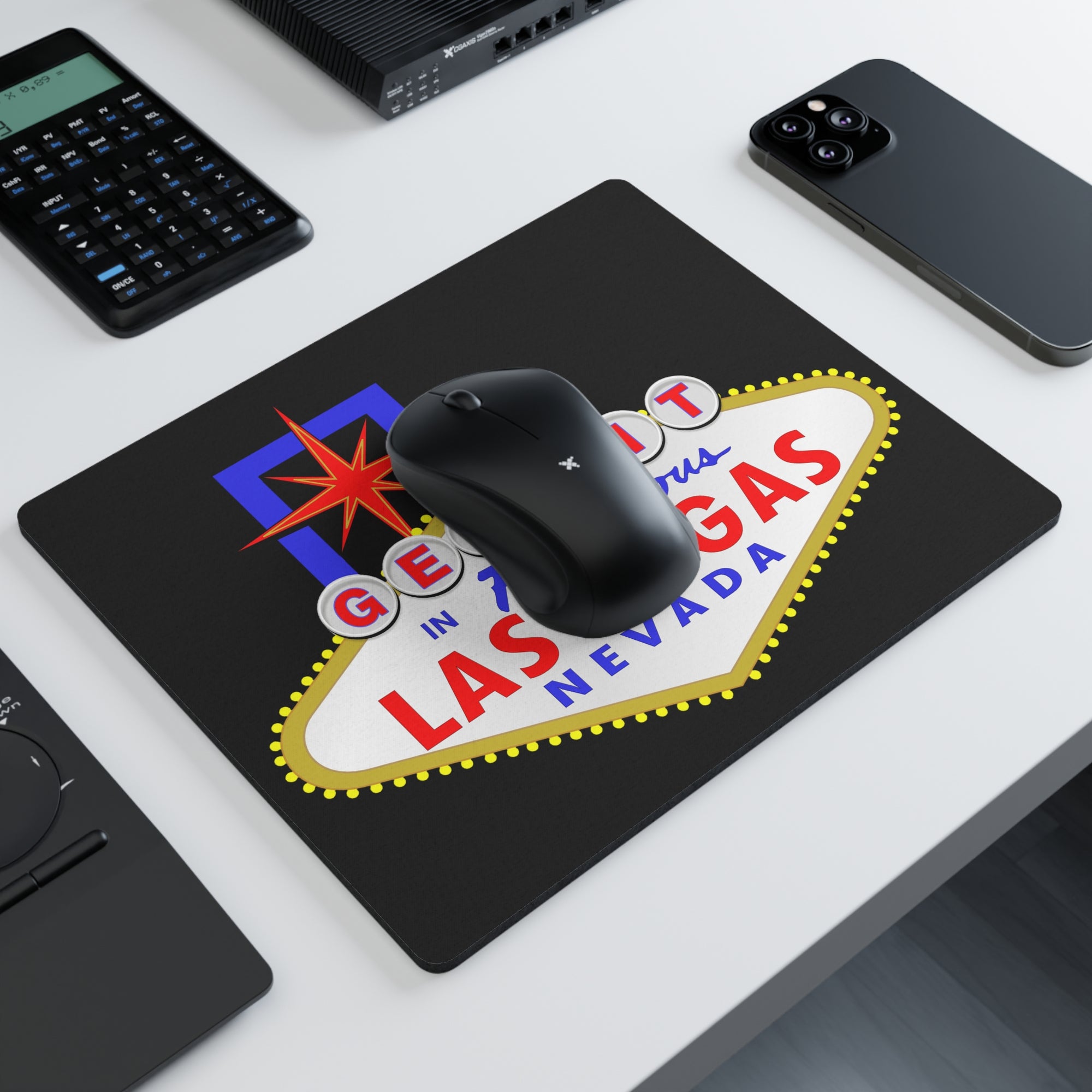 Get Fit - "Las Vegas Sign" Mouse Pad
