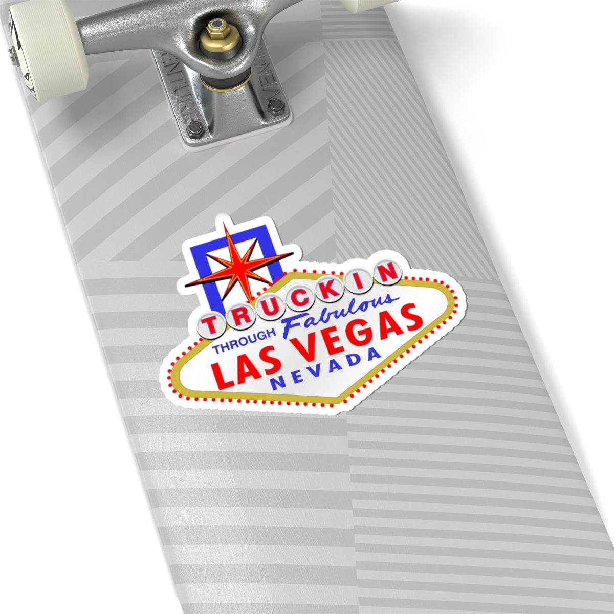 Truckin - Las Vegas Sign - Kiss Cut Sticker