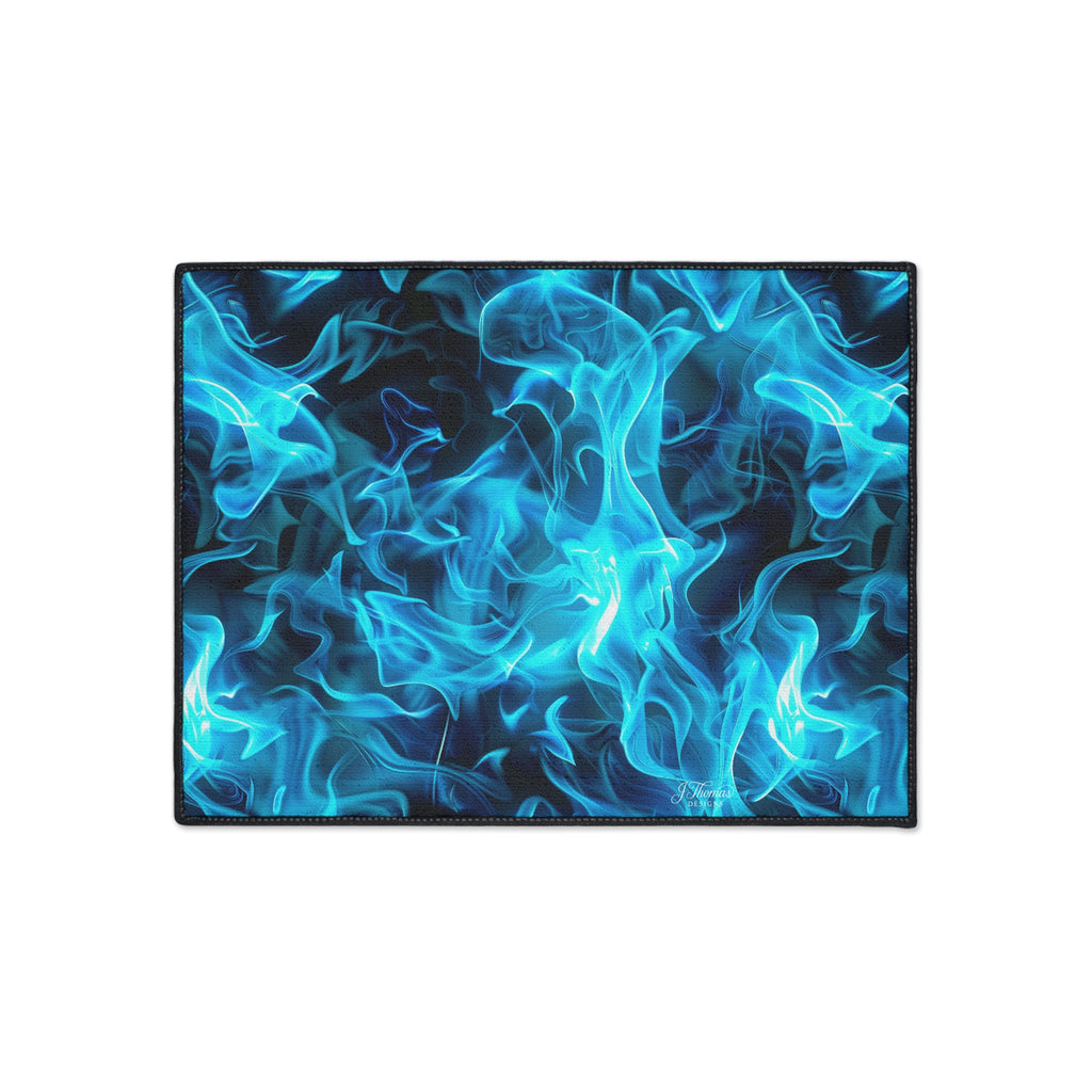 Heavy Duty Floor Mat – Blue Flames