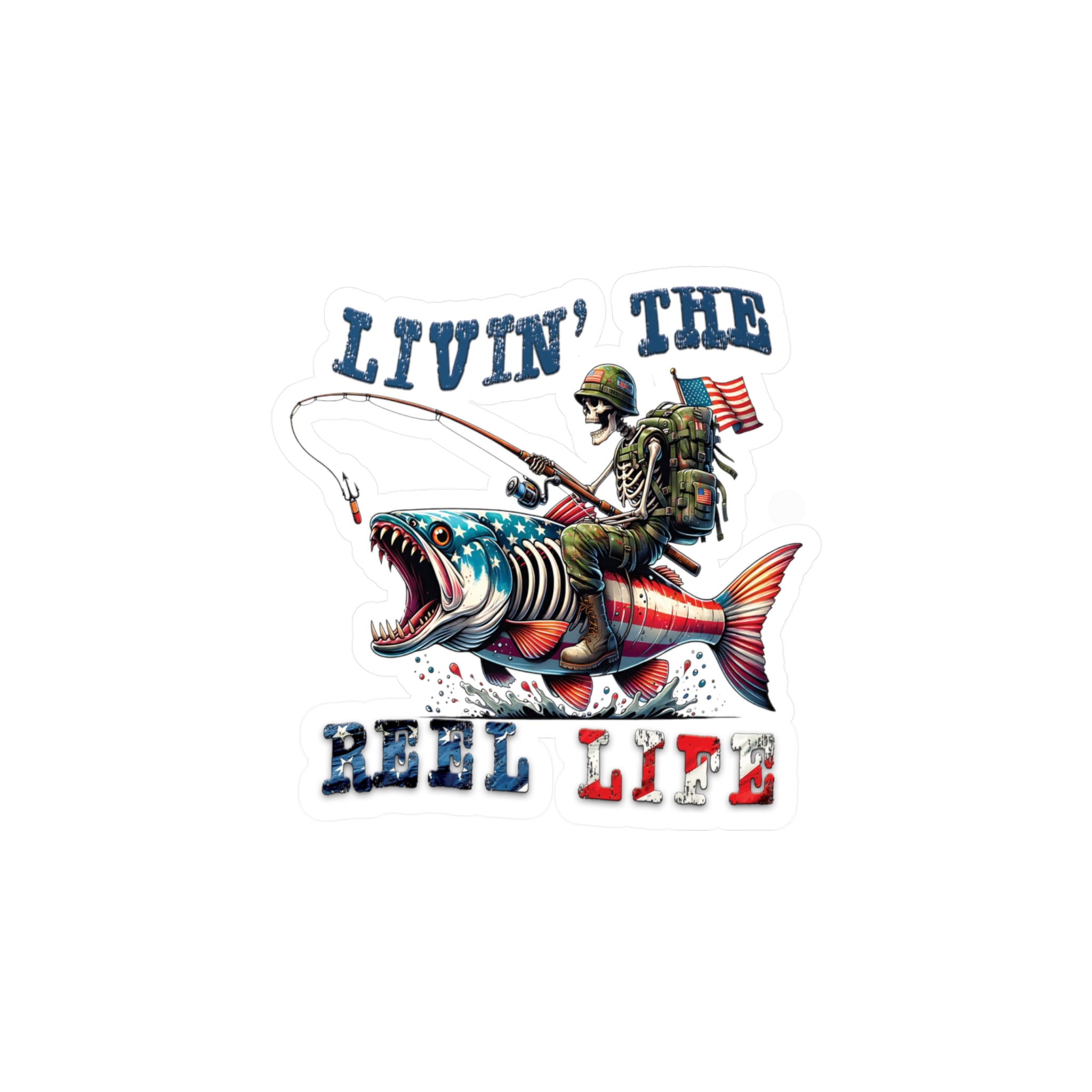 Livin' The Reel Life Vinyl Decal