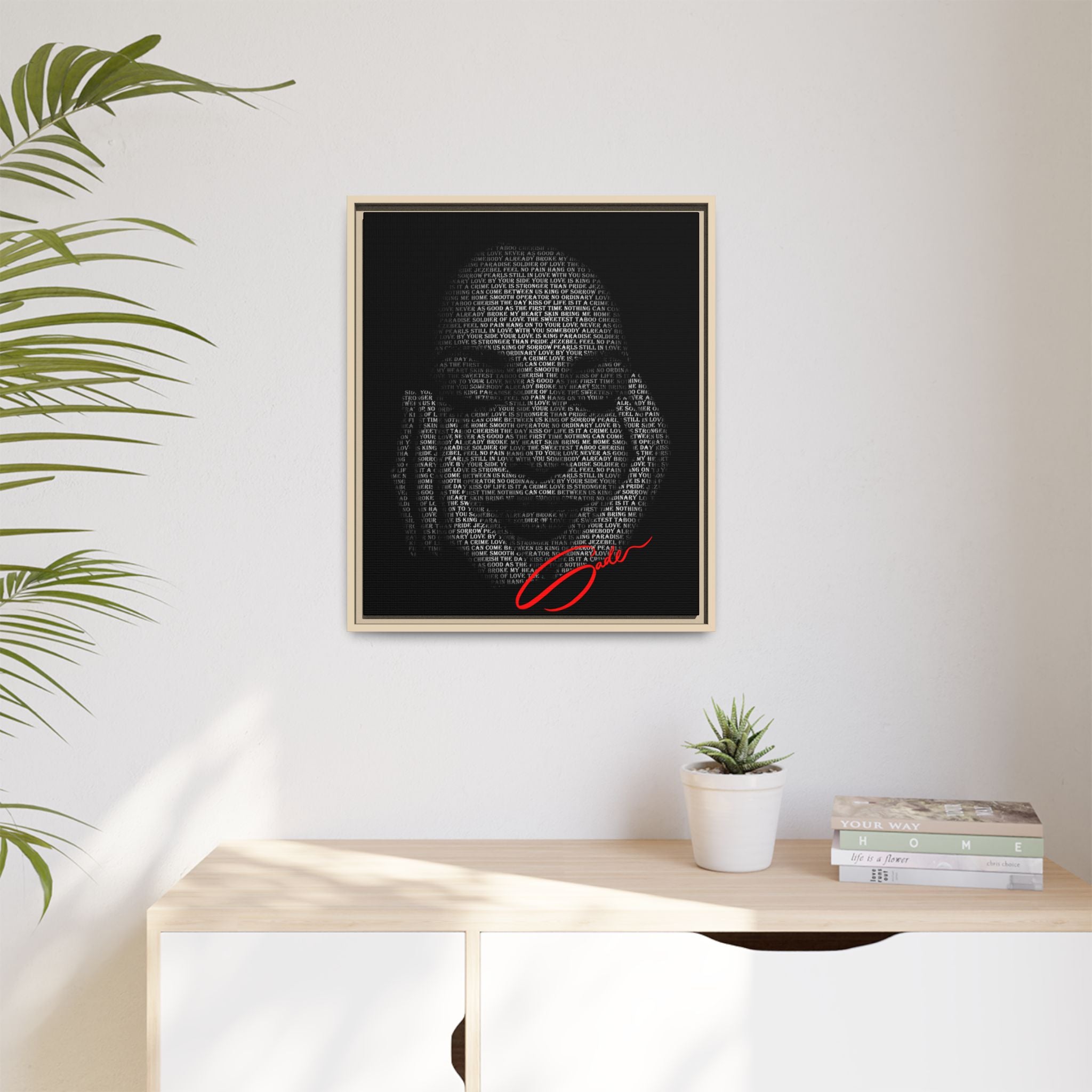 "Sade's Greatest Hits" Framed Canvas Print