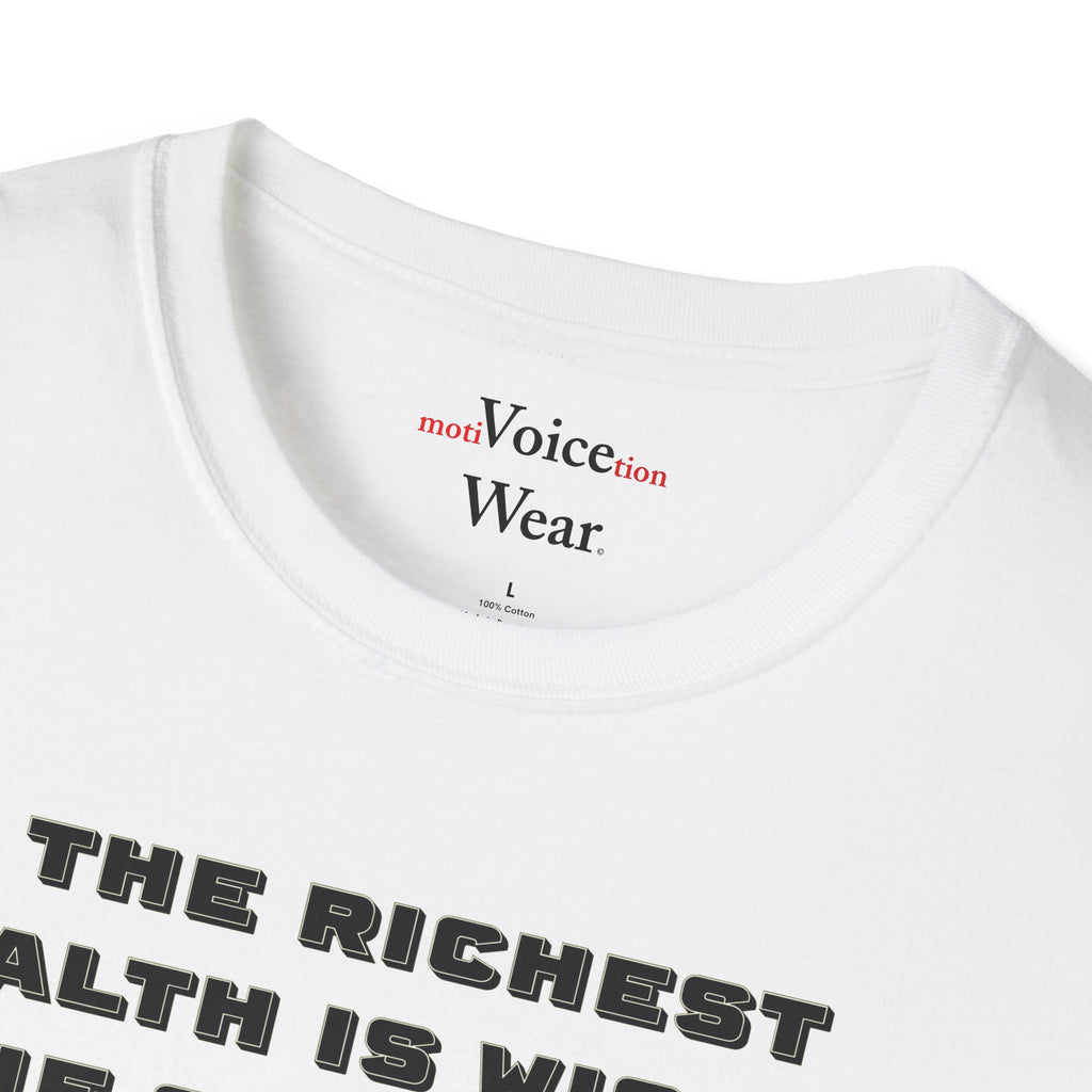 "Intangible Qualities" Quote - "moti-Voice-tion Wear" T-Shirt #2