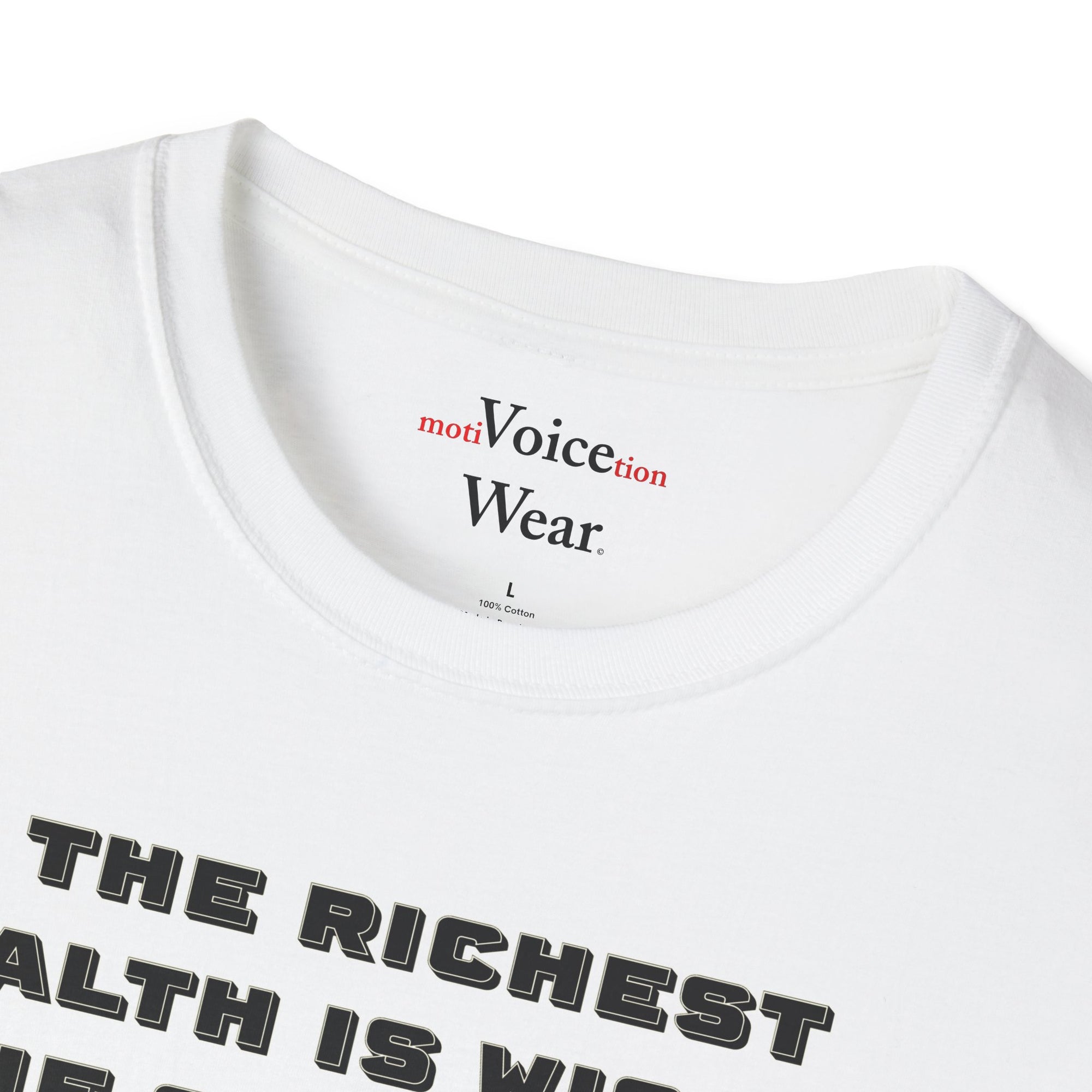 "Intangible Qualities" Quote - "moti-Voice-tion Wear" T-Shirt #2