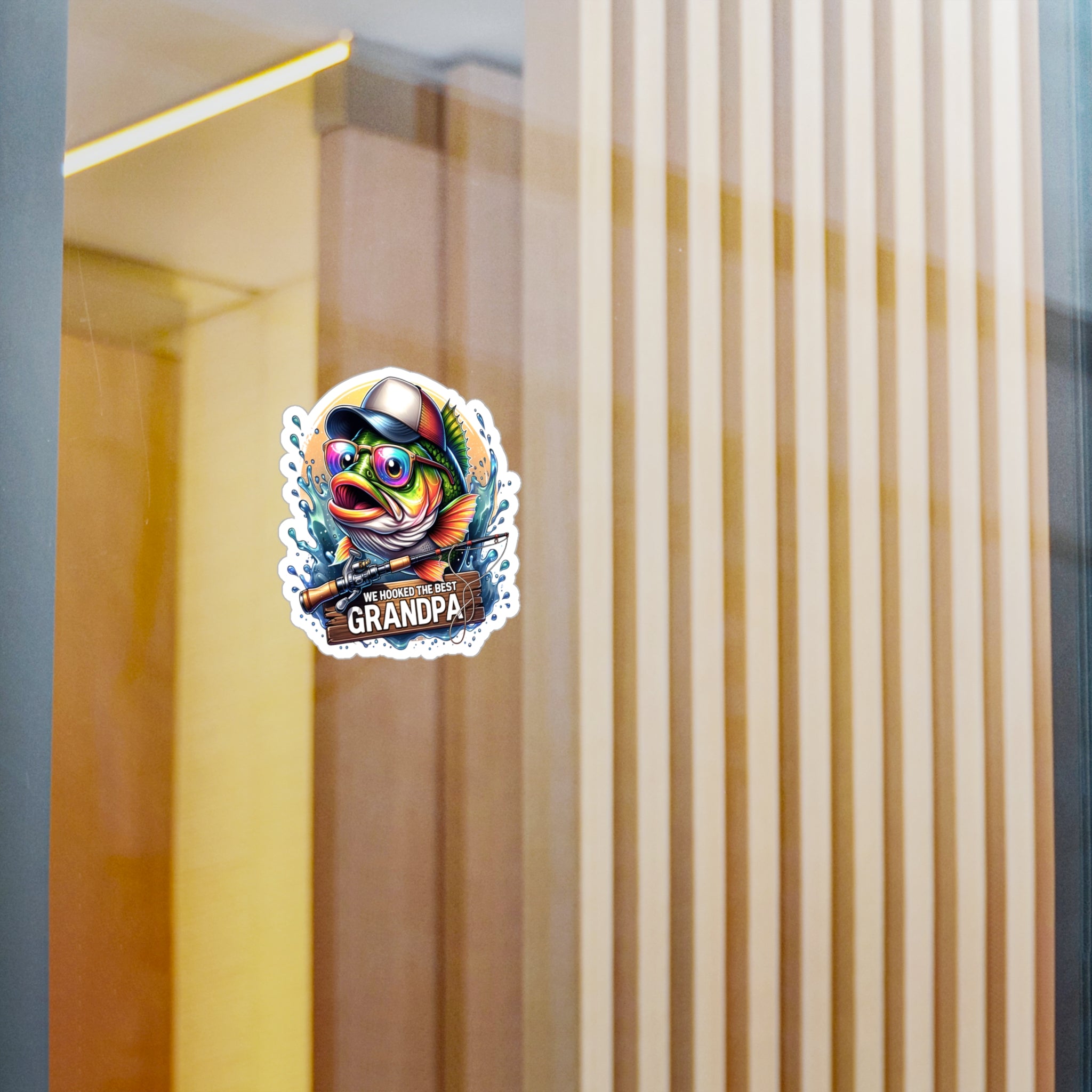 We Hooked The Best Grandpa Vinyl Decal