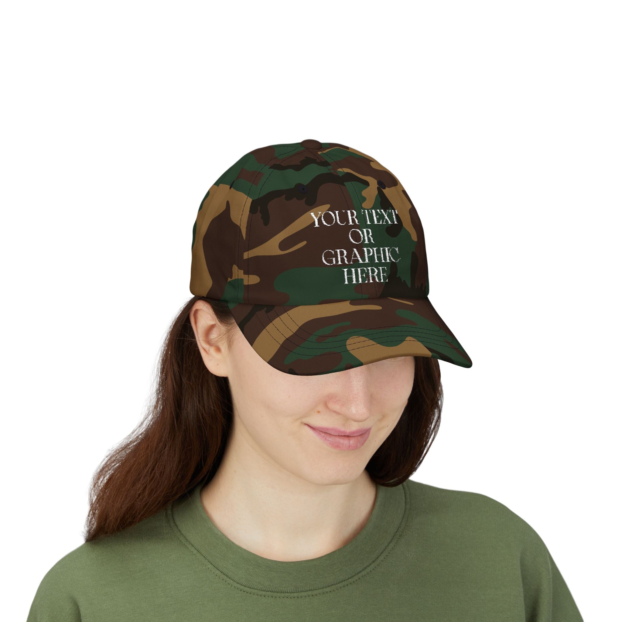 Customizable Embroidered Dad Hat - (Your Text or Graphic Here)