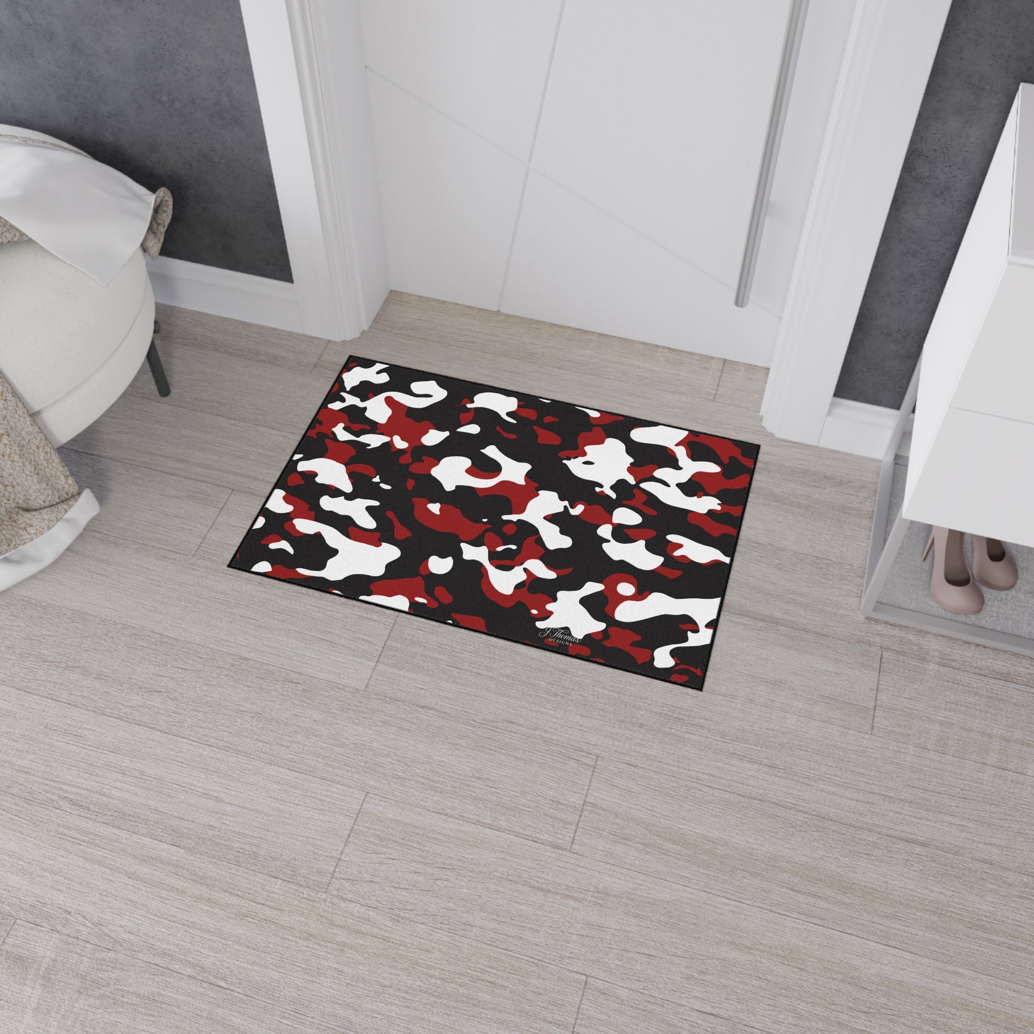 Heavy Duty Floor Mat – Red Camo