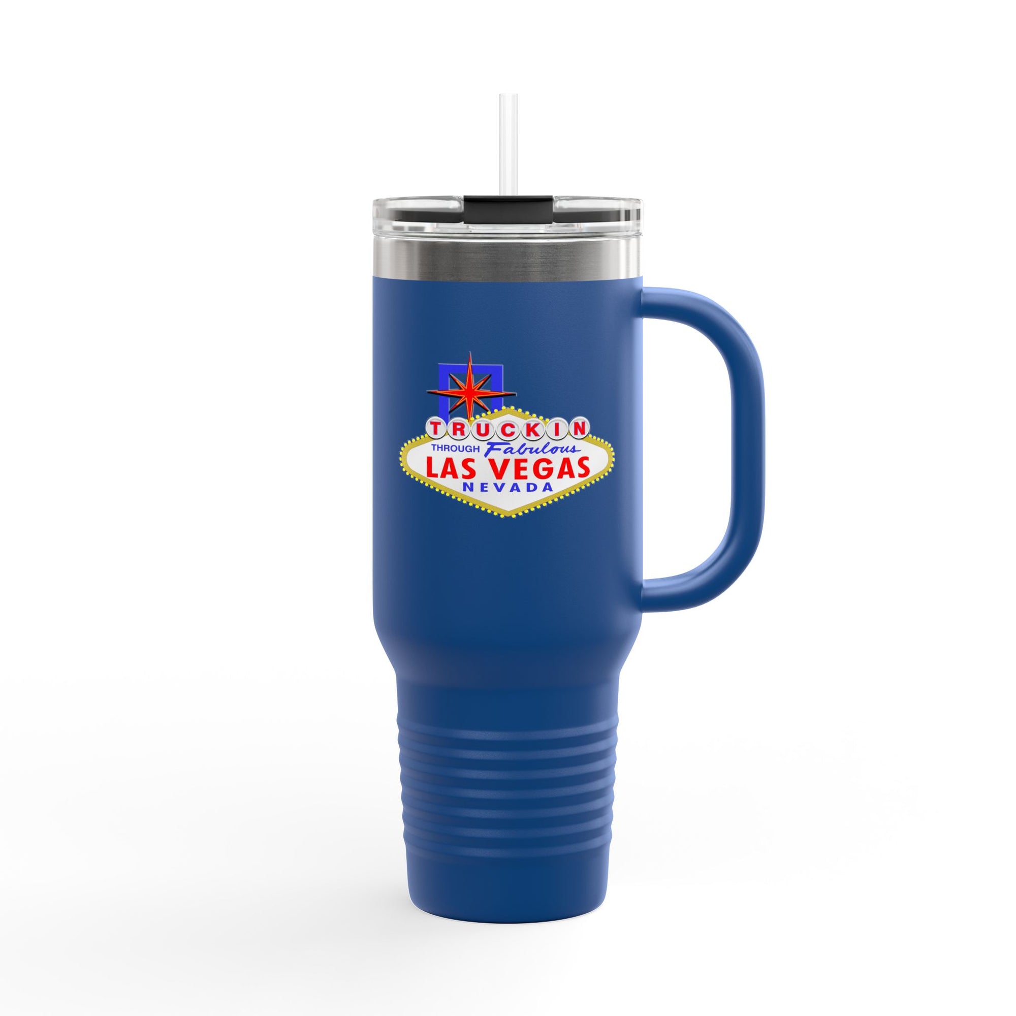 "Truckin Through" Las Vegas Sign 40oz Insulated Travel Mug | Tumbler