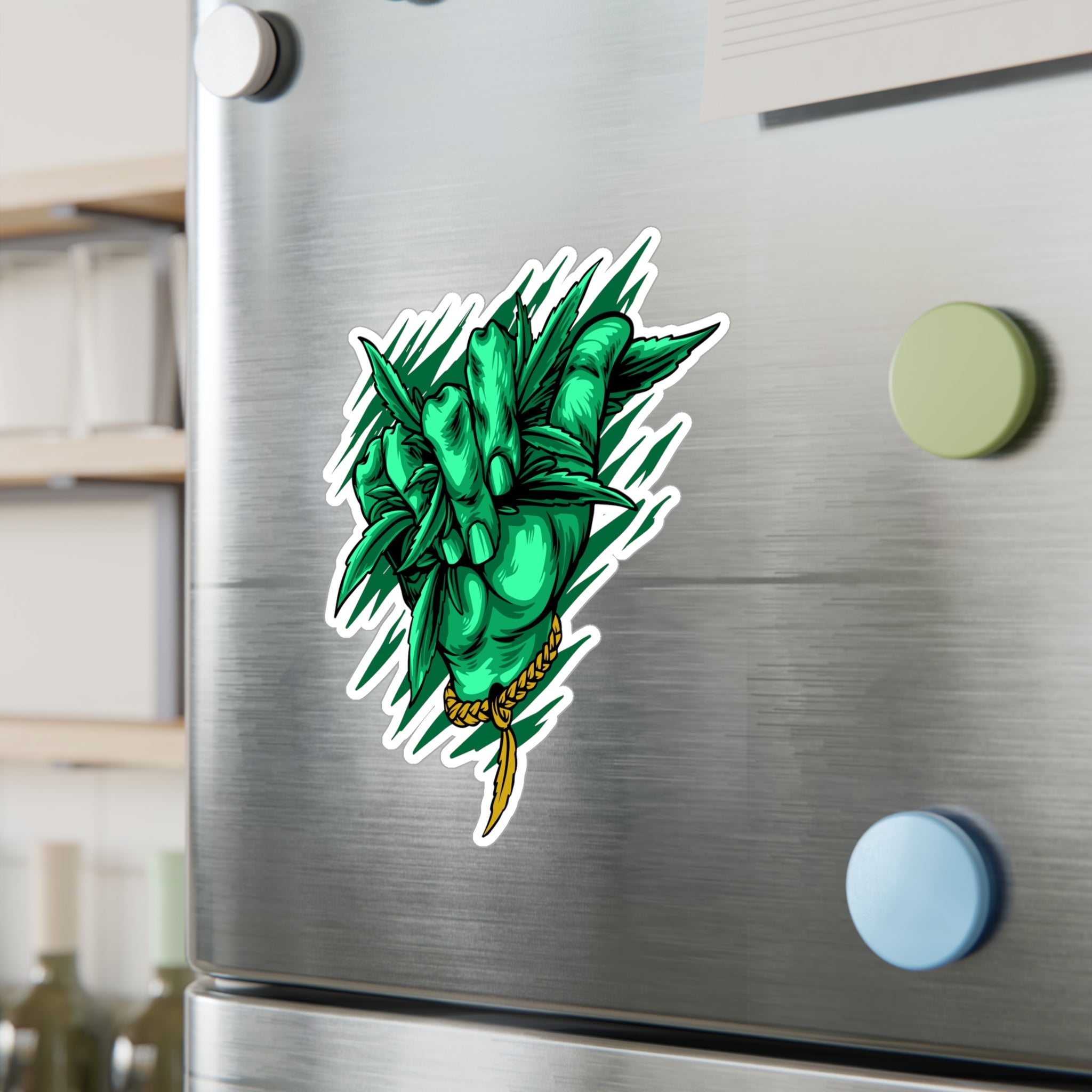 Cannabis Hand Vinyl Decal