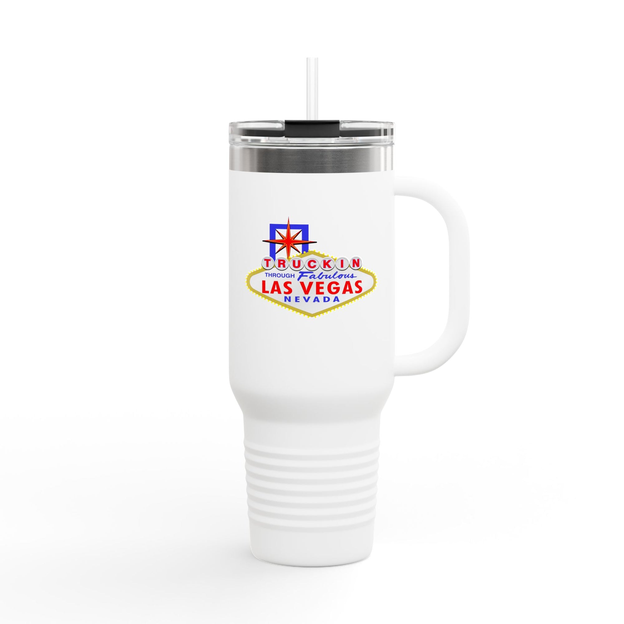 "Truckin Through" Las Vegas Sign 40oz Insulated Travel Mug | Tumbler