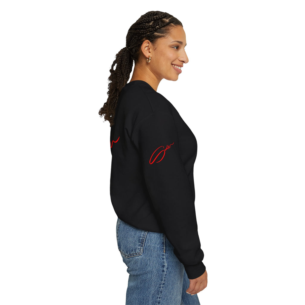 Teshi's Sade's Greatest Hits Sweatshirt — Red Text