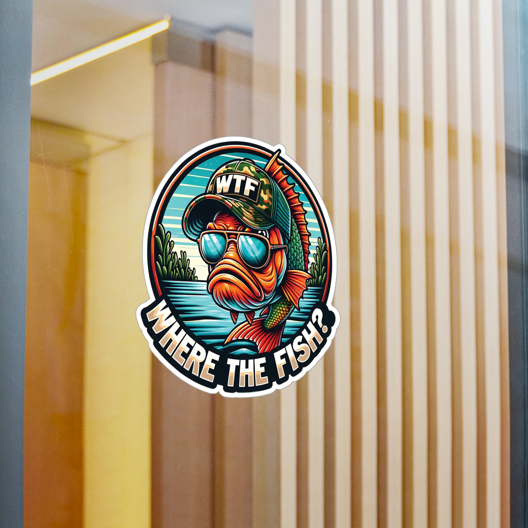 Where The Fish? Vinyl Decal