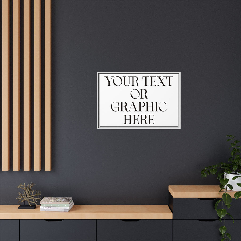 Custom Personalized Framed Canvas Print