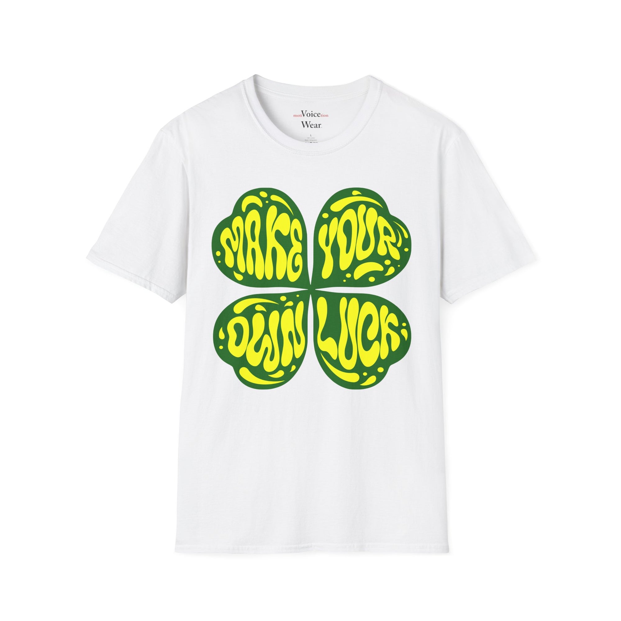 "Make Your Own Luck - Yellow" - "moti-Voice-tion Wear" T-Shirt