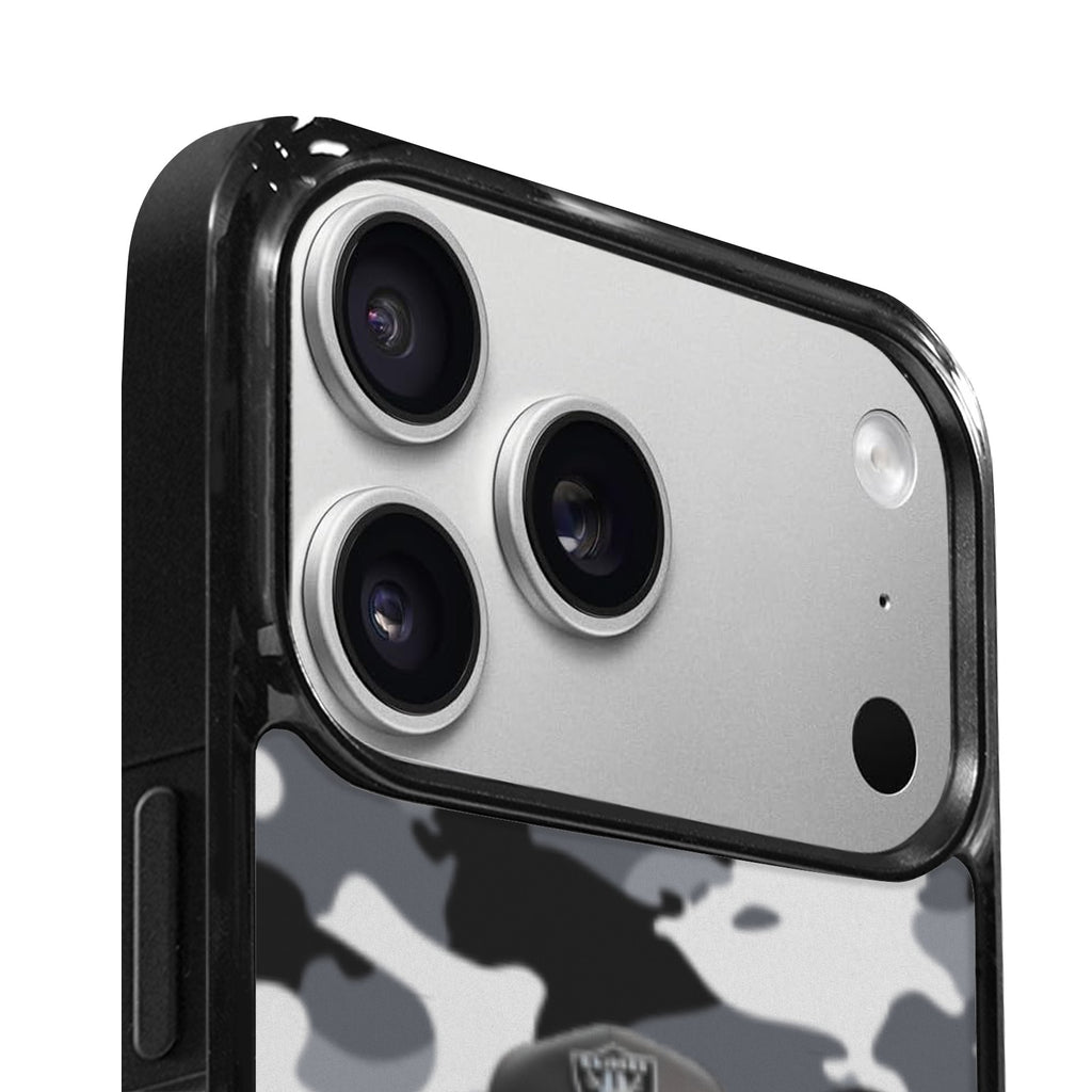 Gray Camo Chucky Raiders Phone Case for iPhone 17 Pro Max