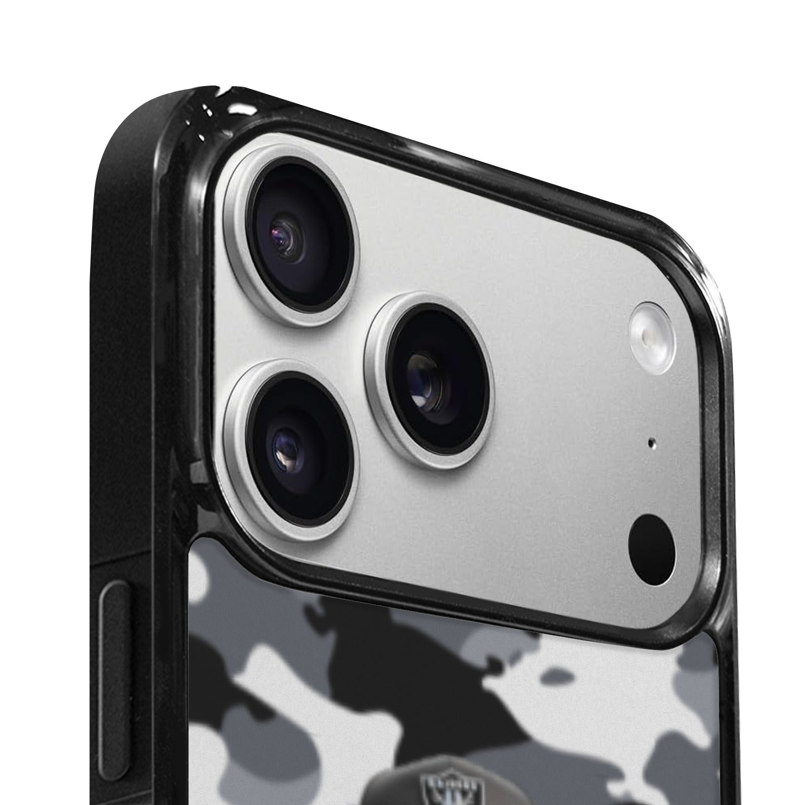 Gray Camo Chucky Raiders Phone Case for iPhone 17 Pro Max