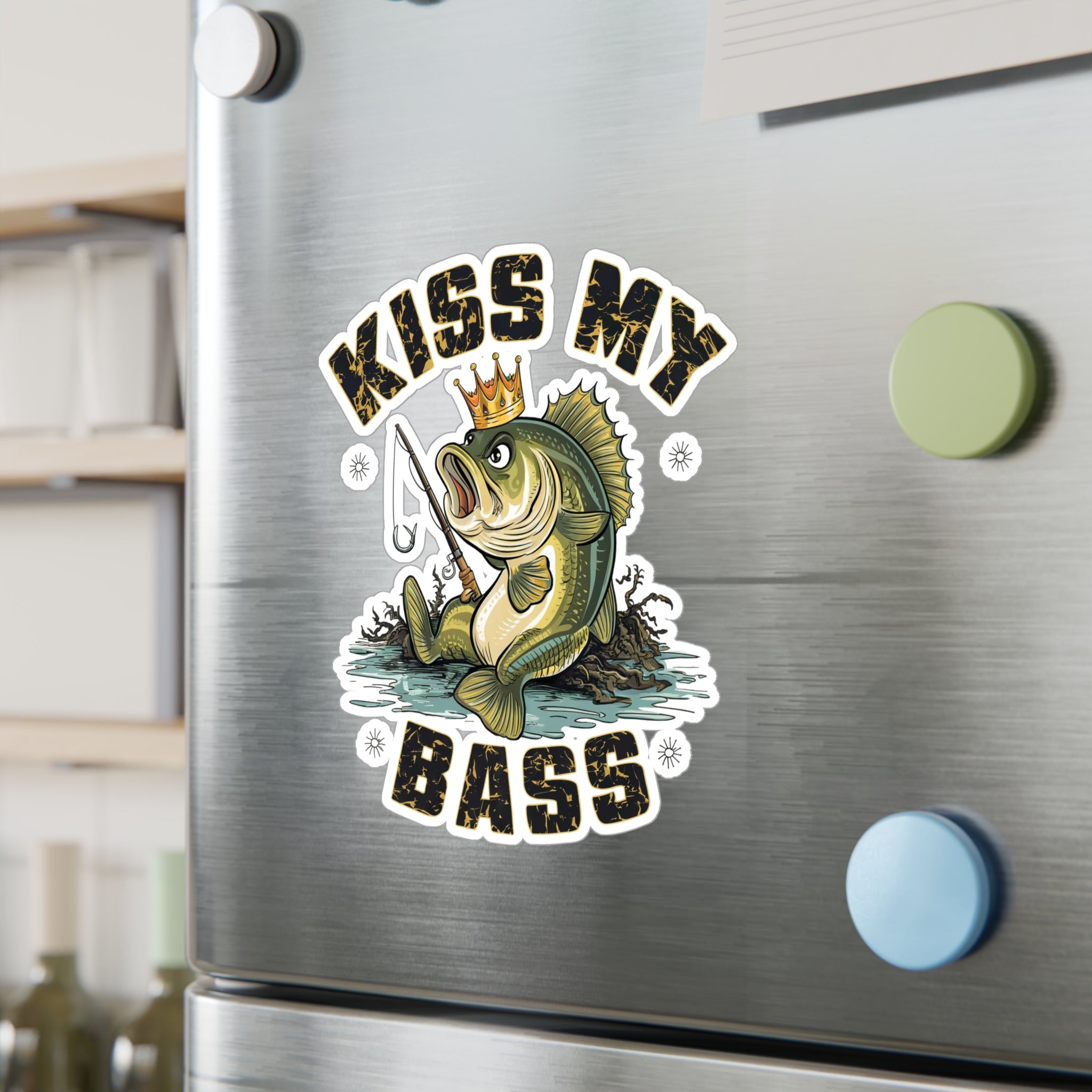 Kiss My Bass Vinyl Decal