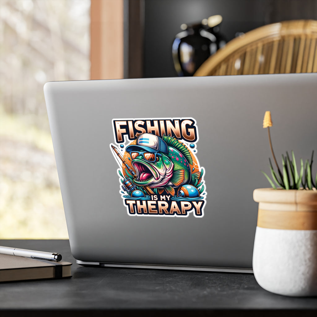 Fishing Is My Therapy Vinyl Decal