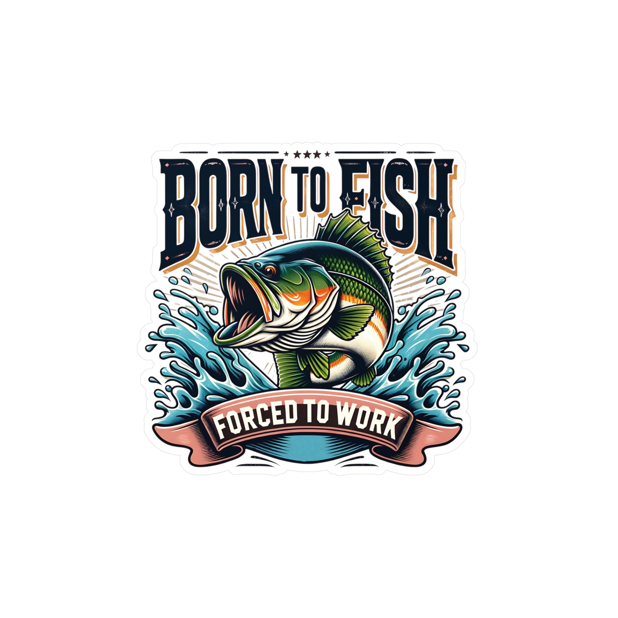 Born To Fish Vinyl Decal