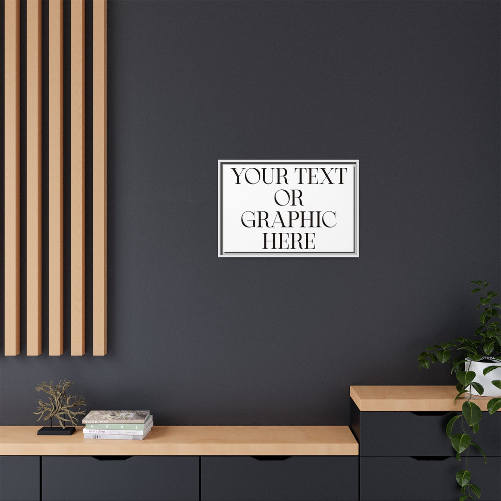 Custom Personalized Framed Canvas Print