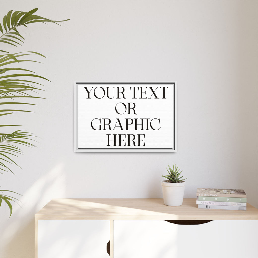Custom Personalized Framed Canvas Print