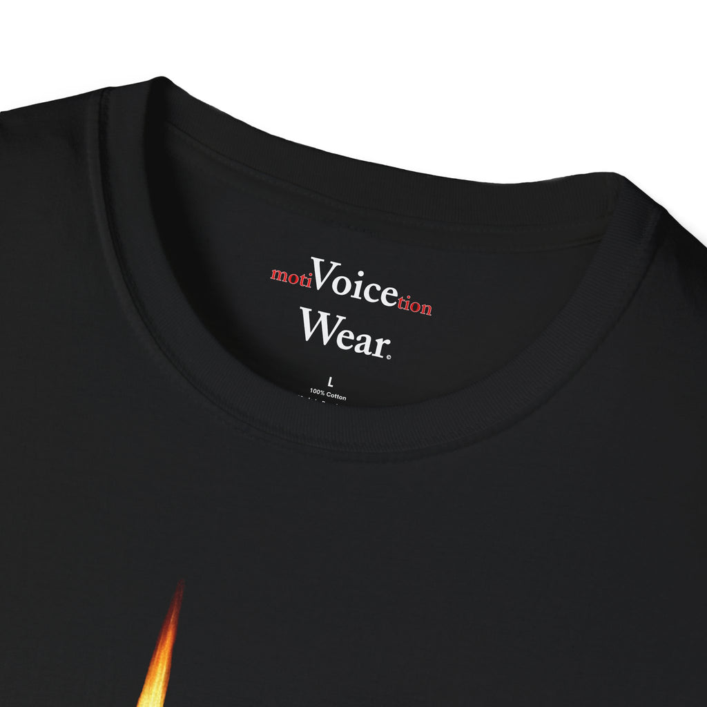 "Keep The Fire Burning" - "moti-Voice-tion Wear" T-Shirt