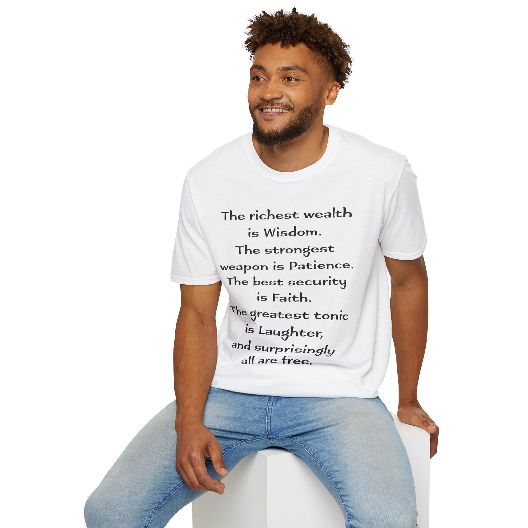 "Intangible Qualities" Quote - "moti-Voice-tion Wear" T-Shirt