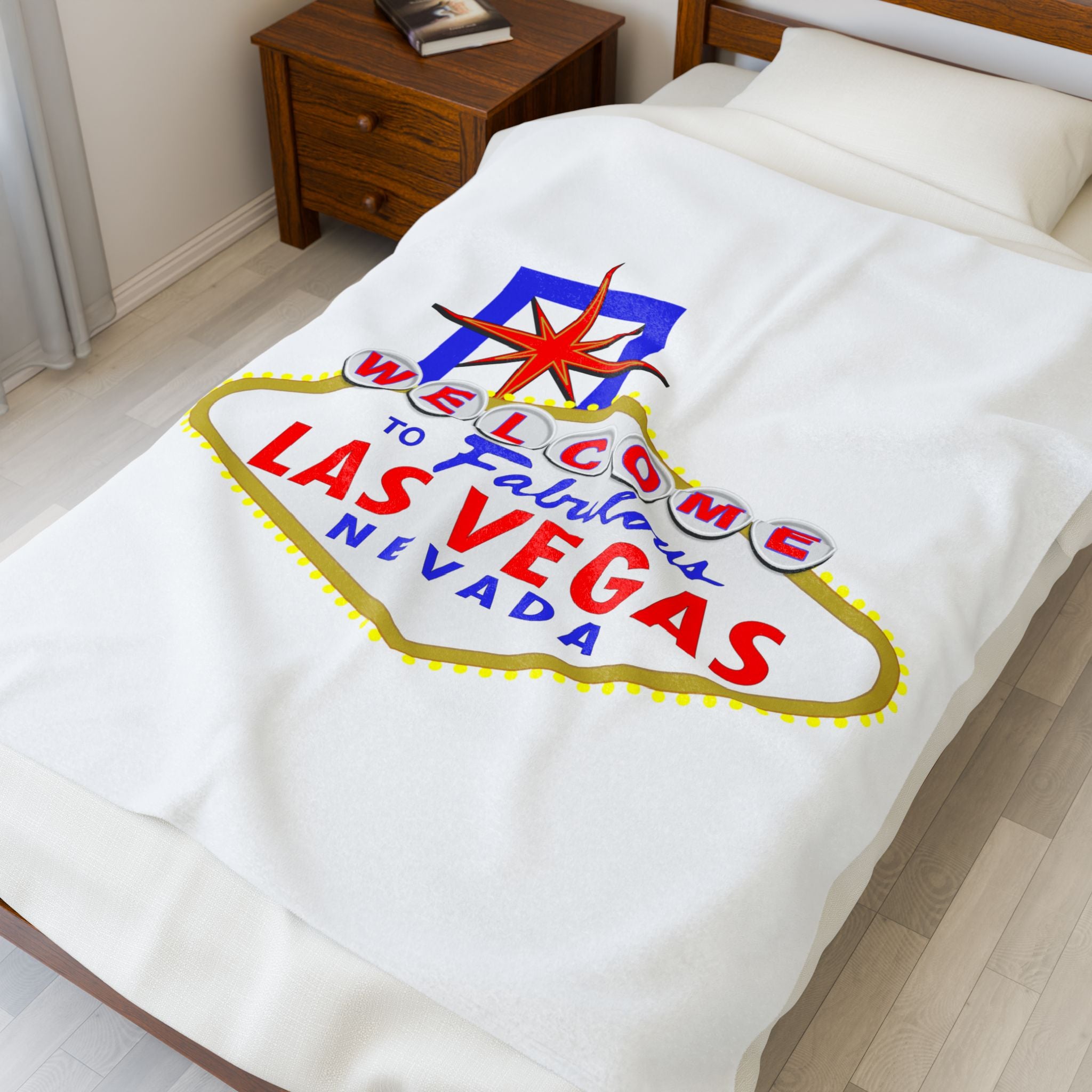 Welcome To Fabulous Las Vegas - "Las Vegas Sign" Blanket